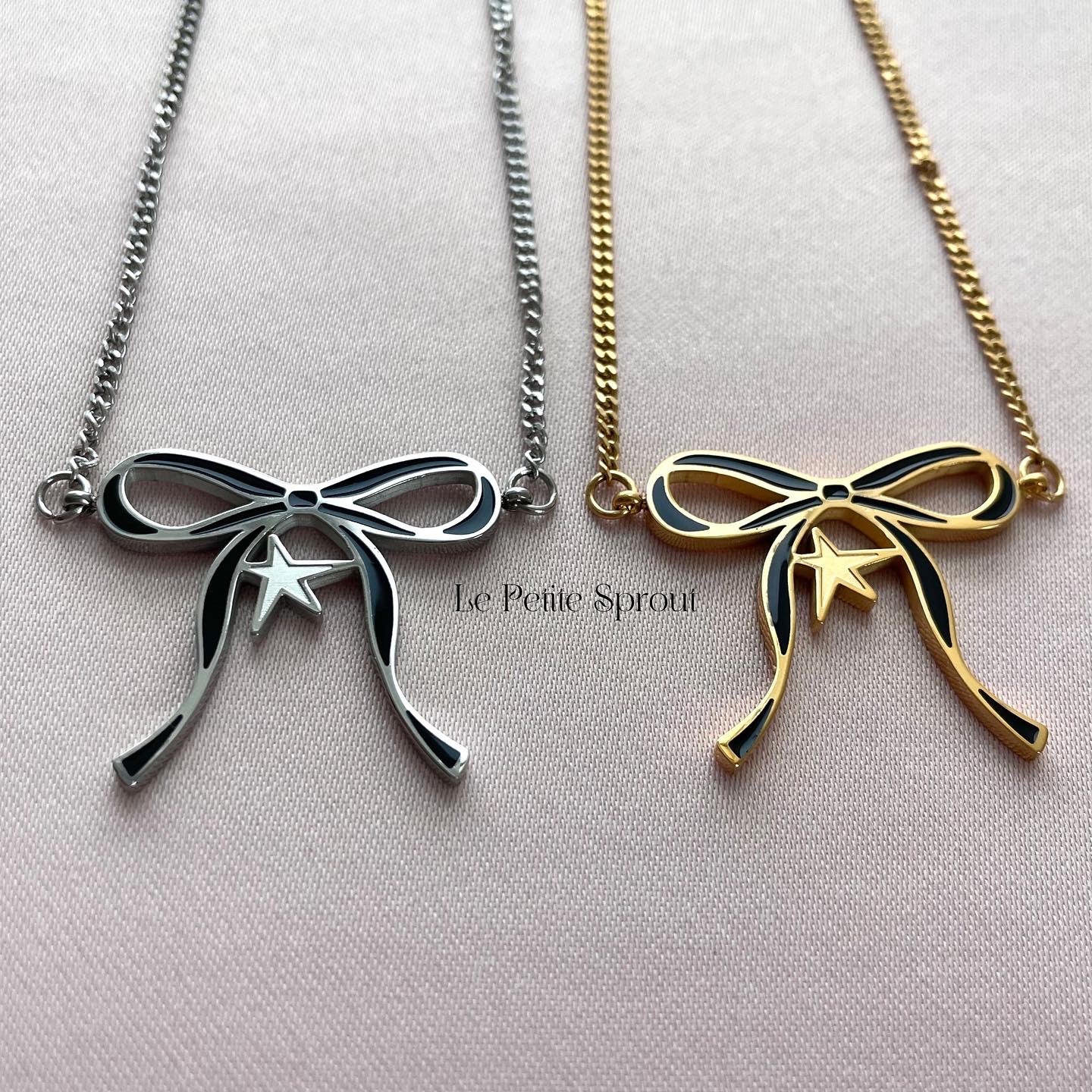 Starry Bow Necklace