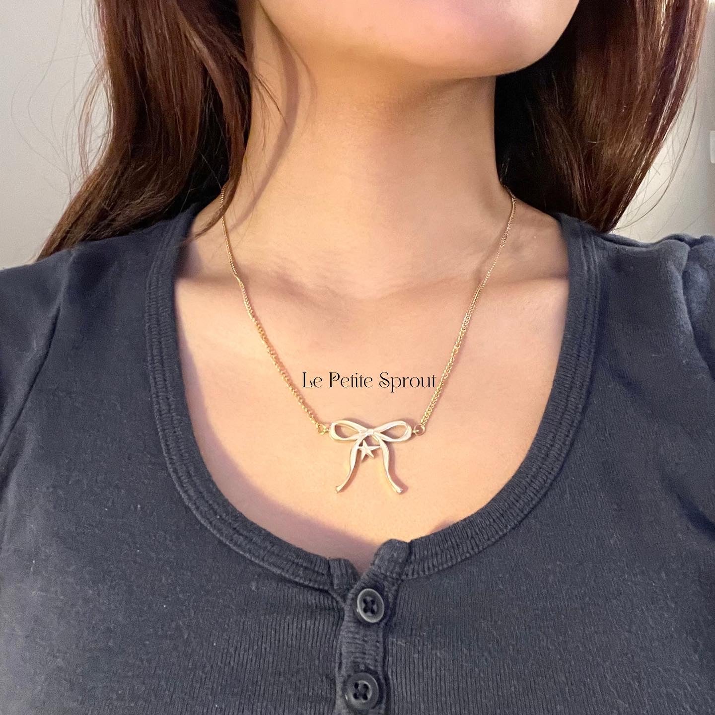 Starry Bow Necklace