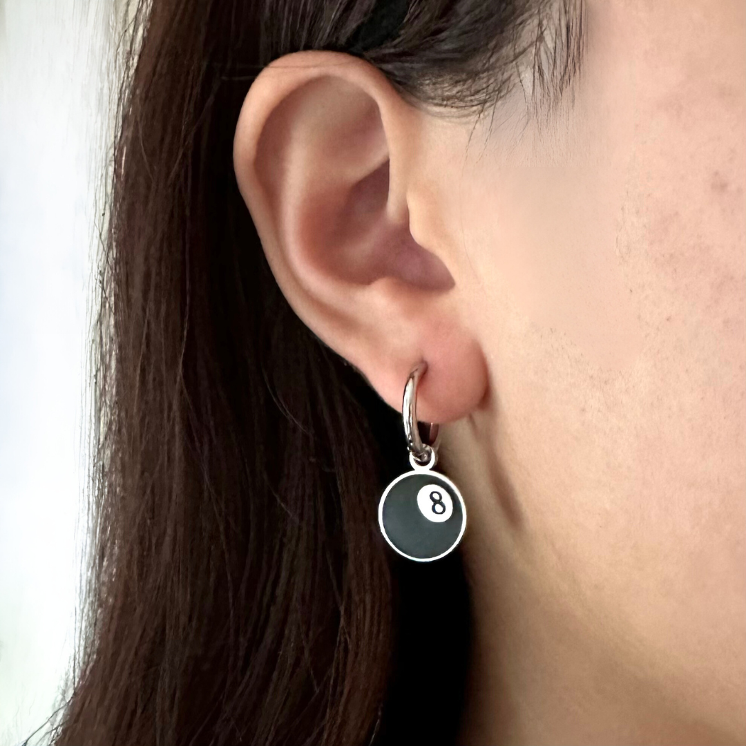 8 Ball Earrings