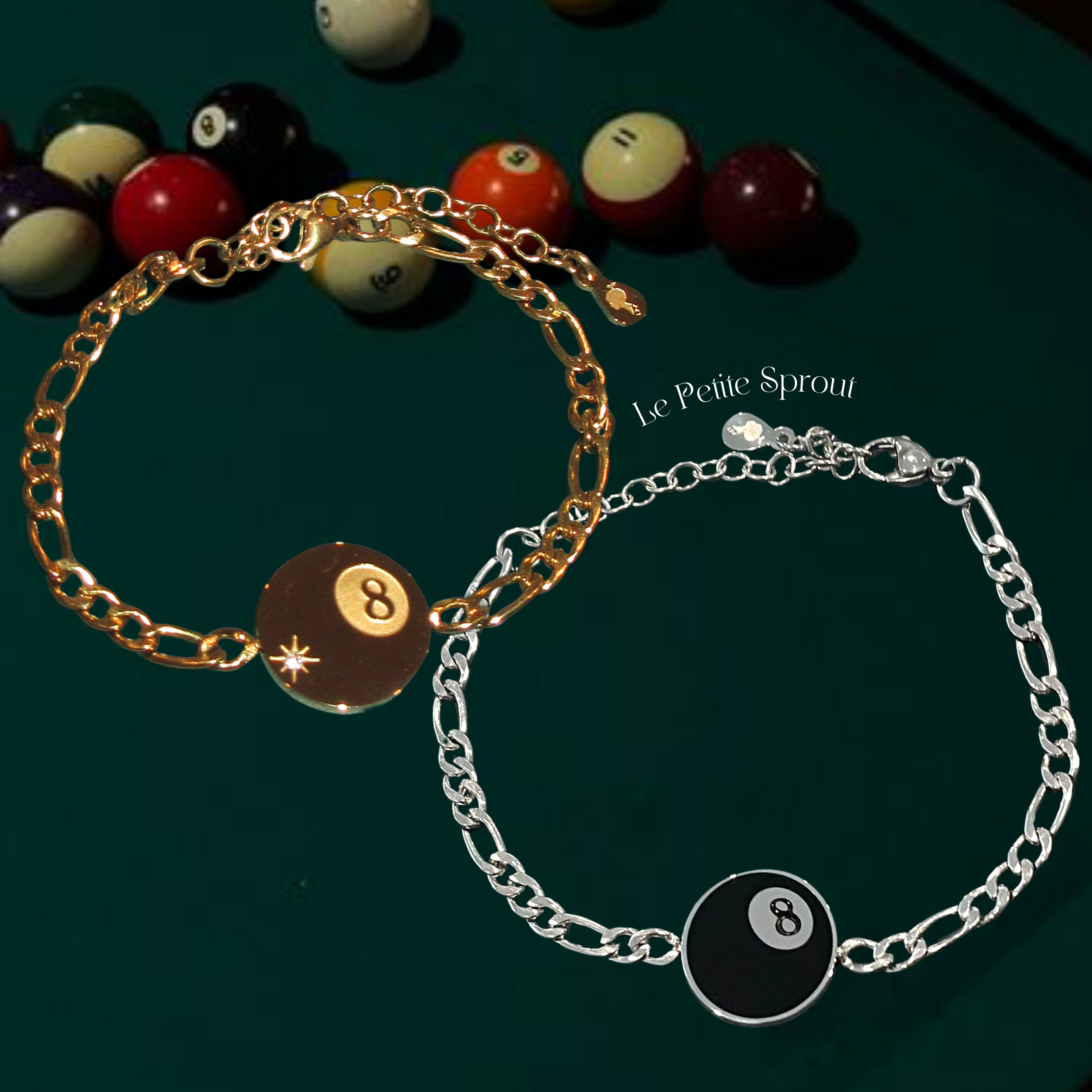 8 Ball Double-Sided Bracelet