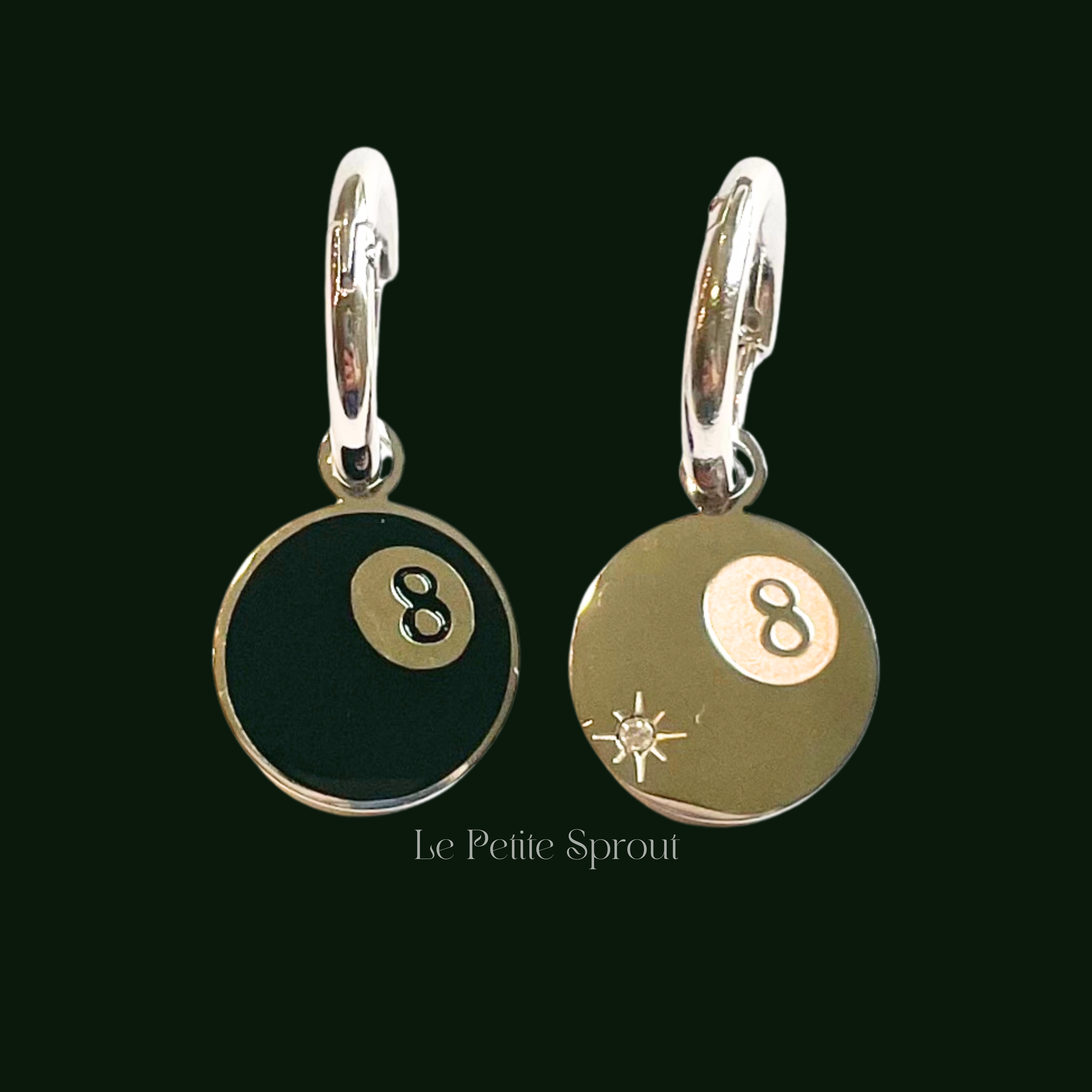 8 Ball Earrings