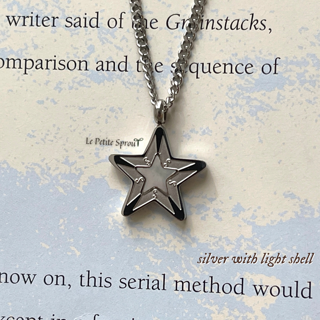Stella Double-Sided Light Shell Necklace