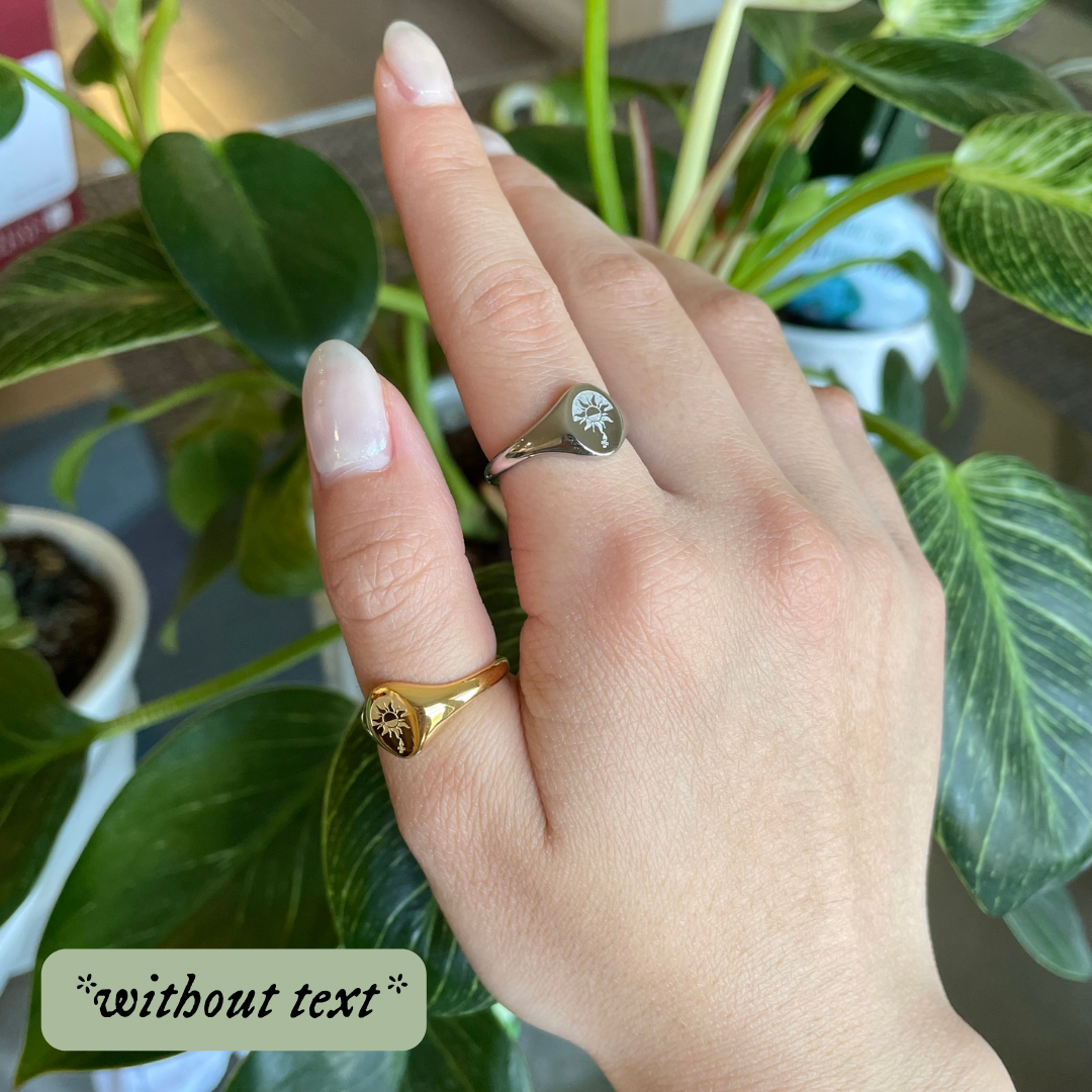 Strong Enough Dainty Ring *WITH & WITHOUT TEXT, PLEASE READ*