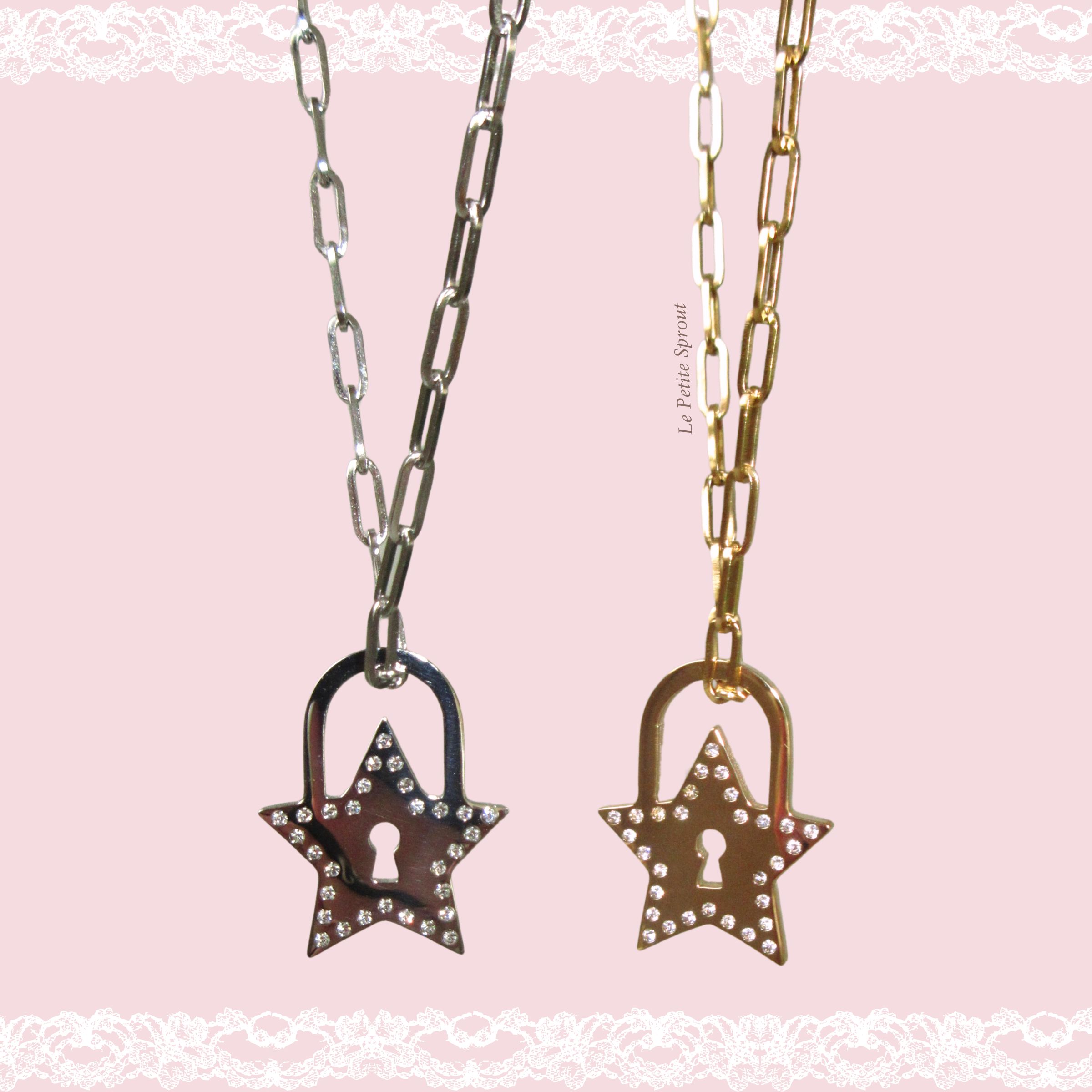 Star Lock Necklace
