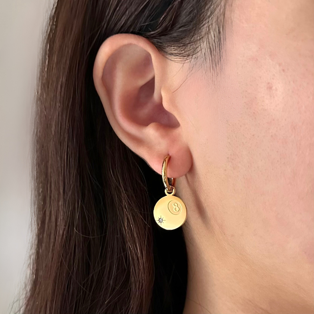 8 Ball Earrings