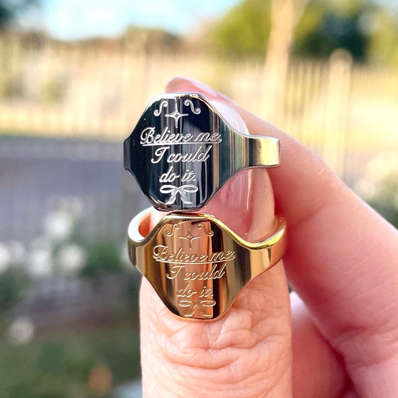 Believe Me Ring