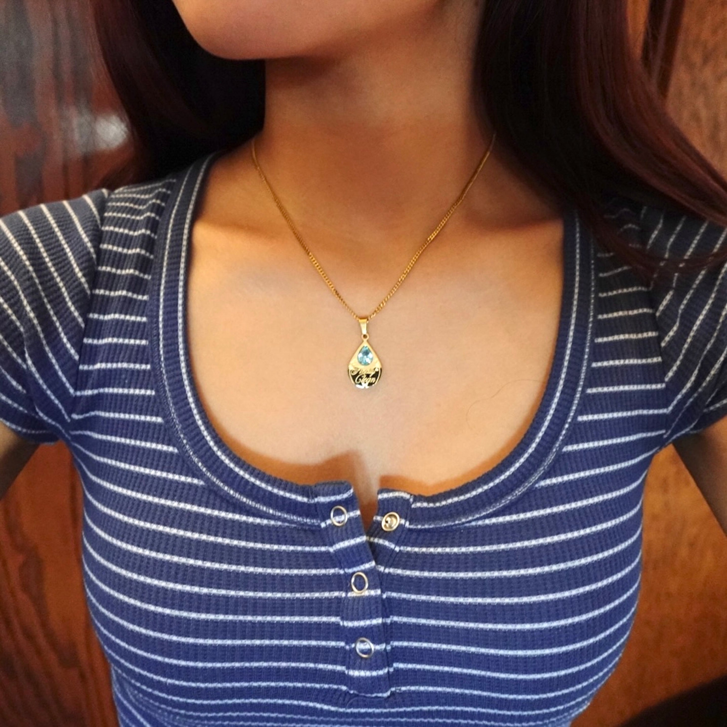 Crystal Clean Double-Sided Necklace