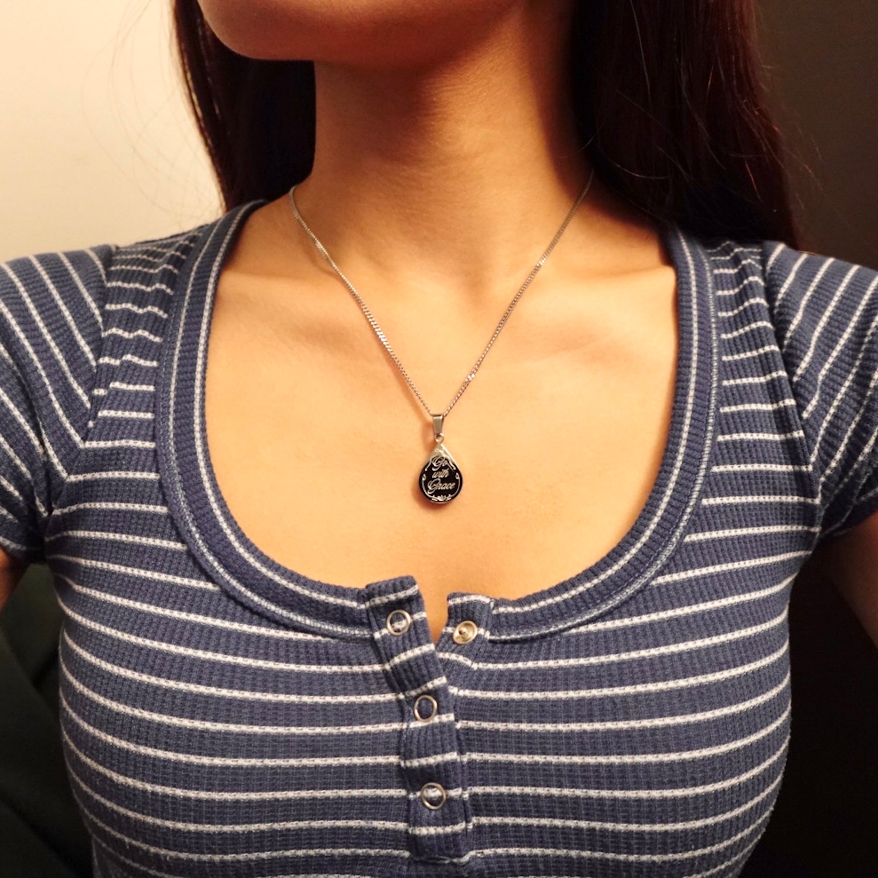 Crystal Clean Double-Sided Necklace