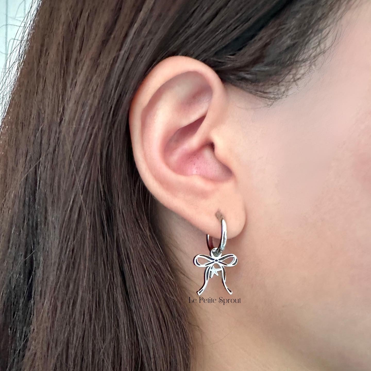 Starry Bow Double-Sided Earrings