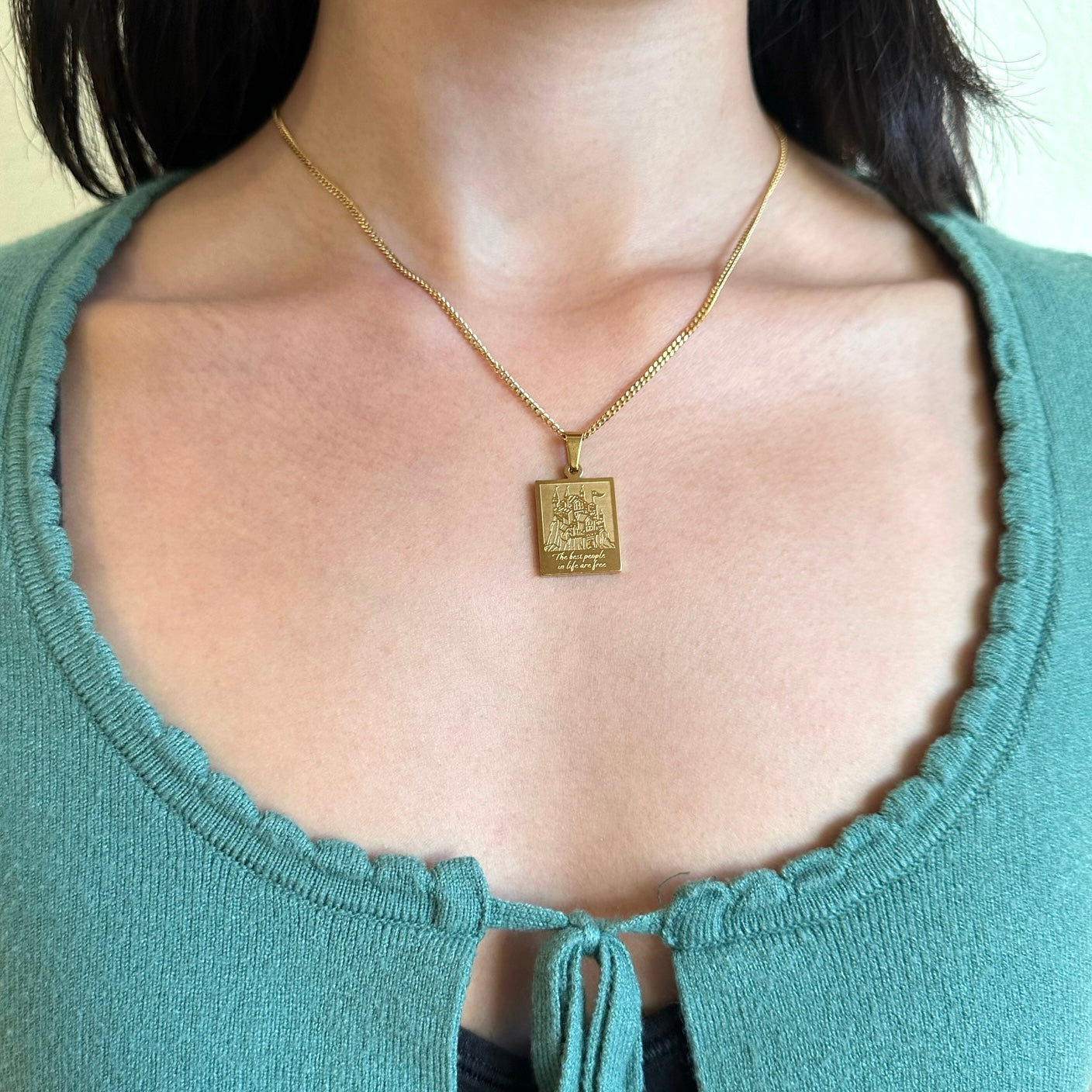 Castle in the Woods Double-Sided Necklace