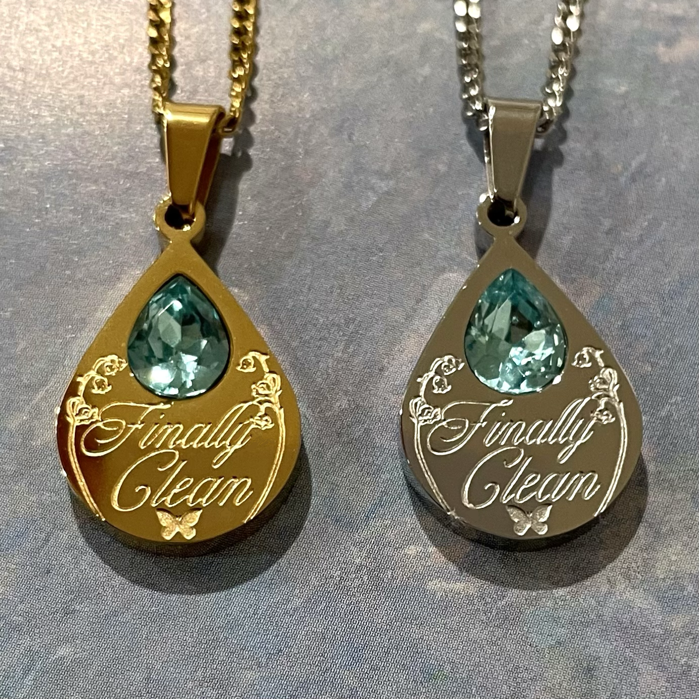 Crystal Clean Double-Sided Necklace