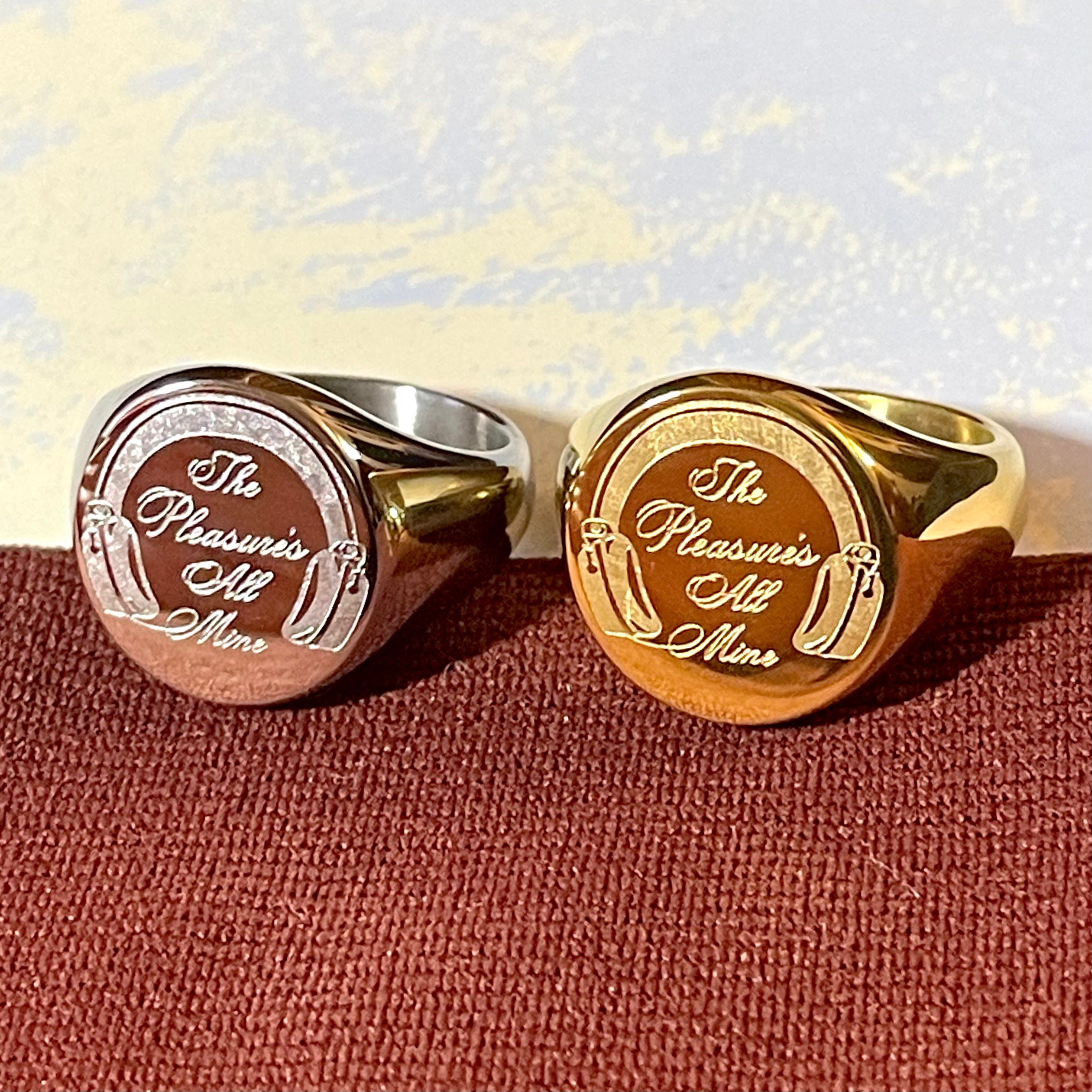 Pleasure's All Mine Signet Ring