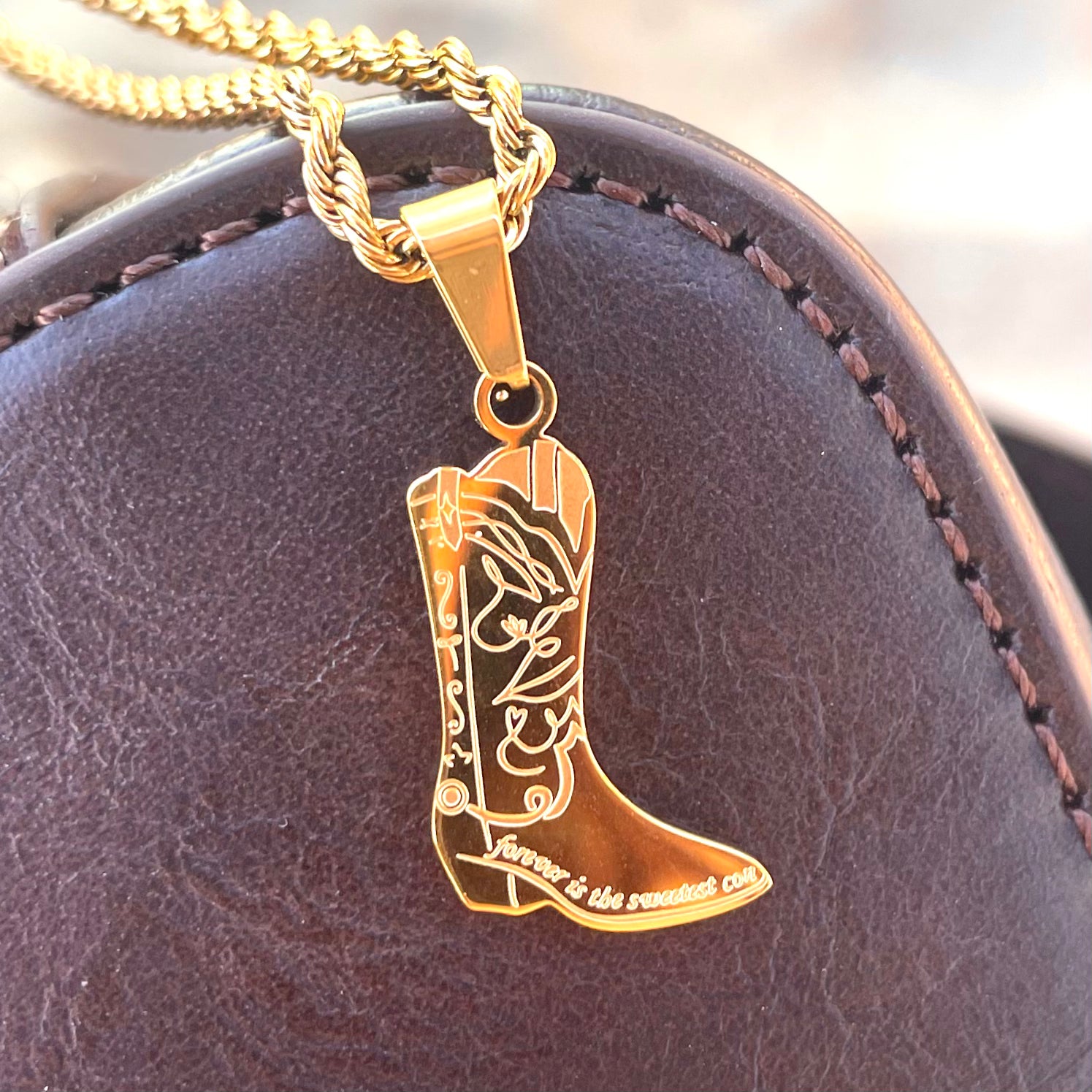Forever Cowboy Double-Sided Necklace