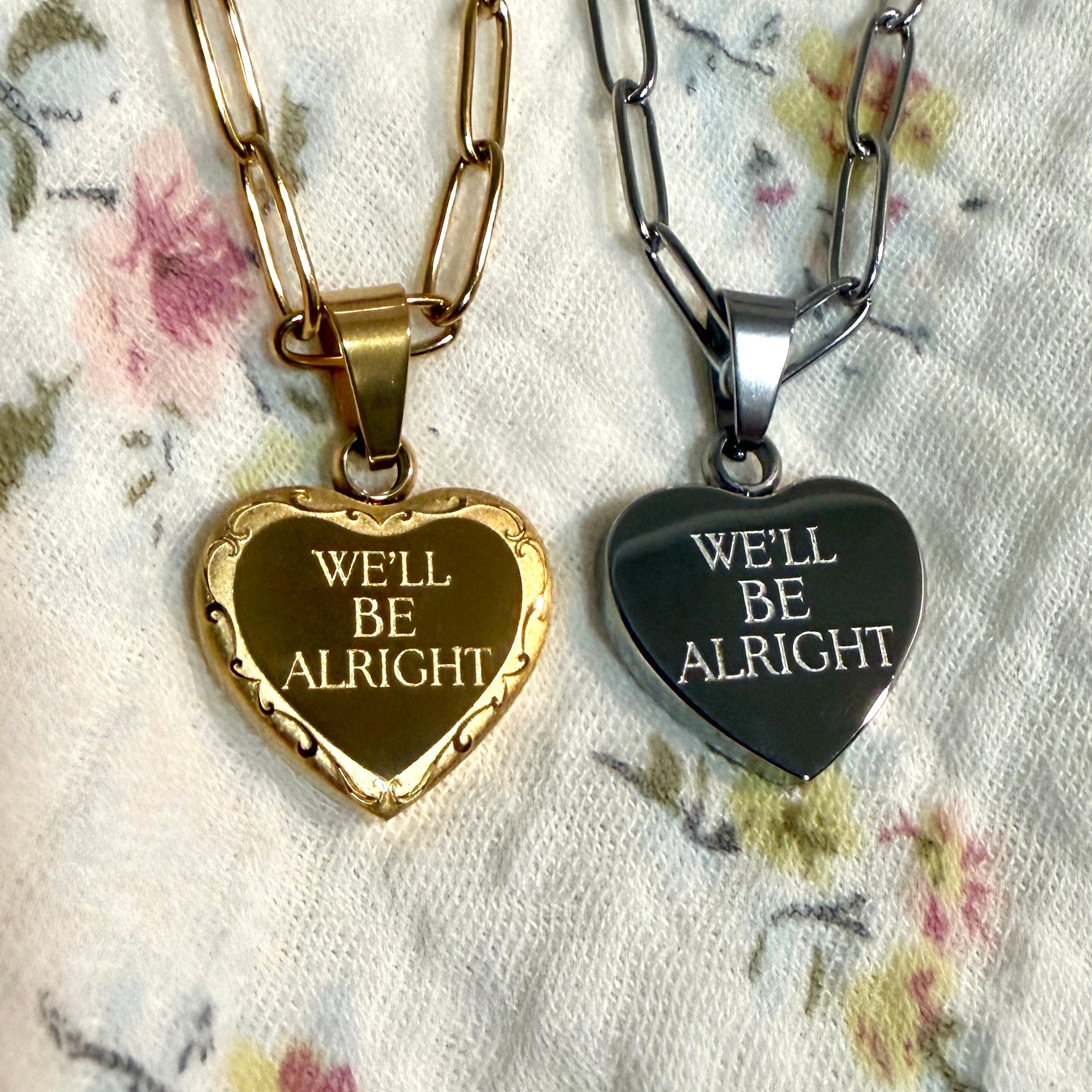 We'll Be Alright Double-Sided Necklace – Le Petite Sprout