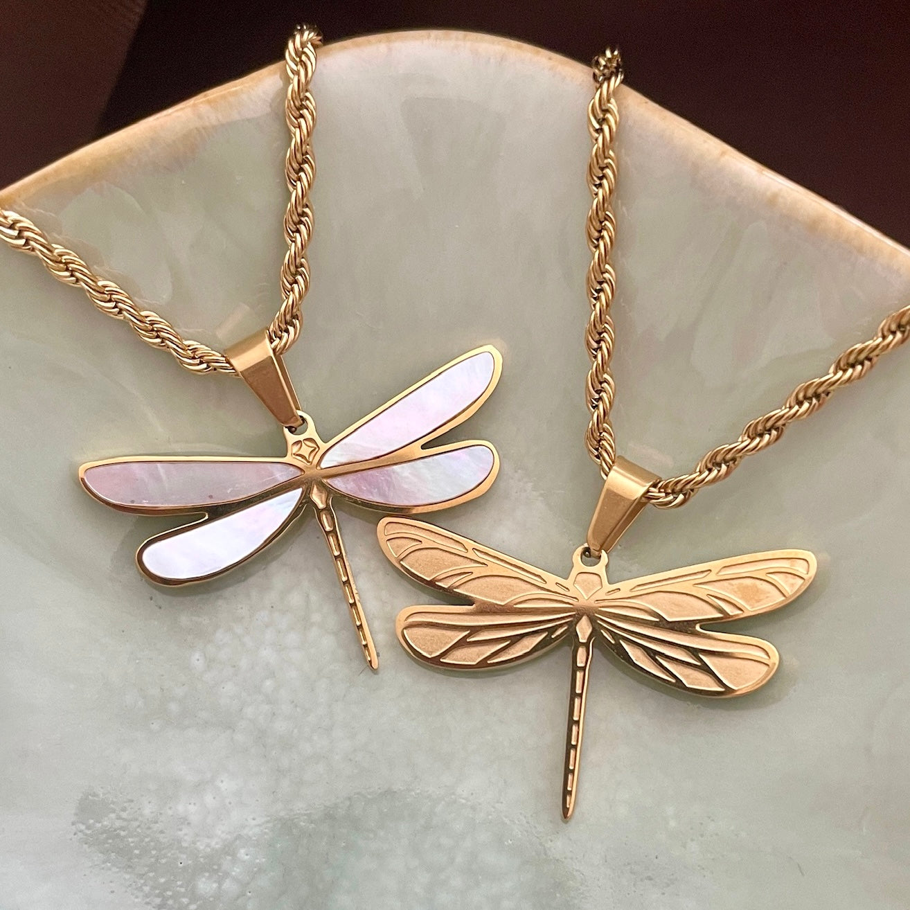【ニクソン坊や様】RooSingle Dragonfly Pythonセット Dragonfly Double-Sided Necklace – Le Petite Sprout