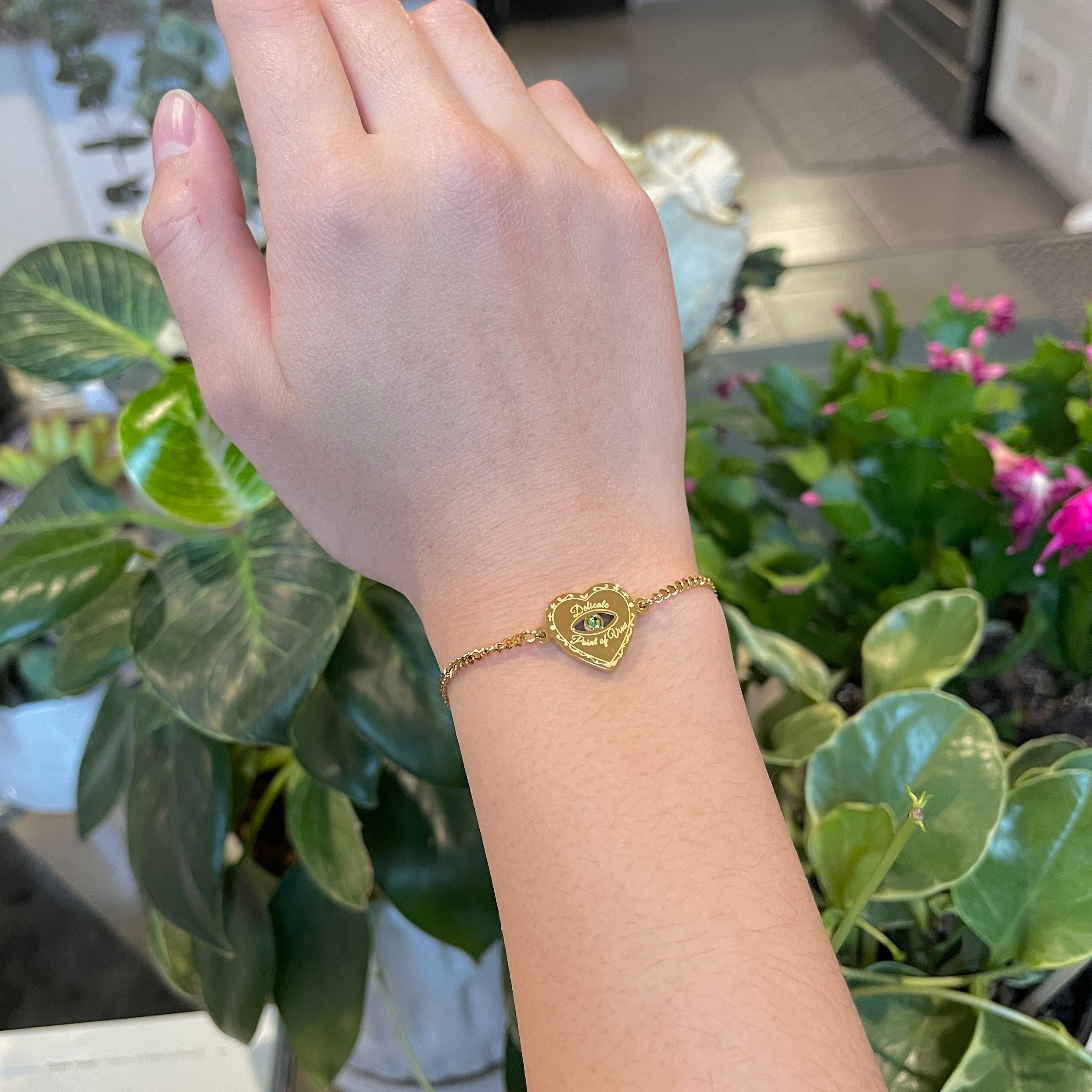 Delicate POV Crystal Bracelet
