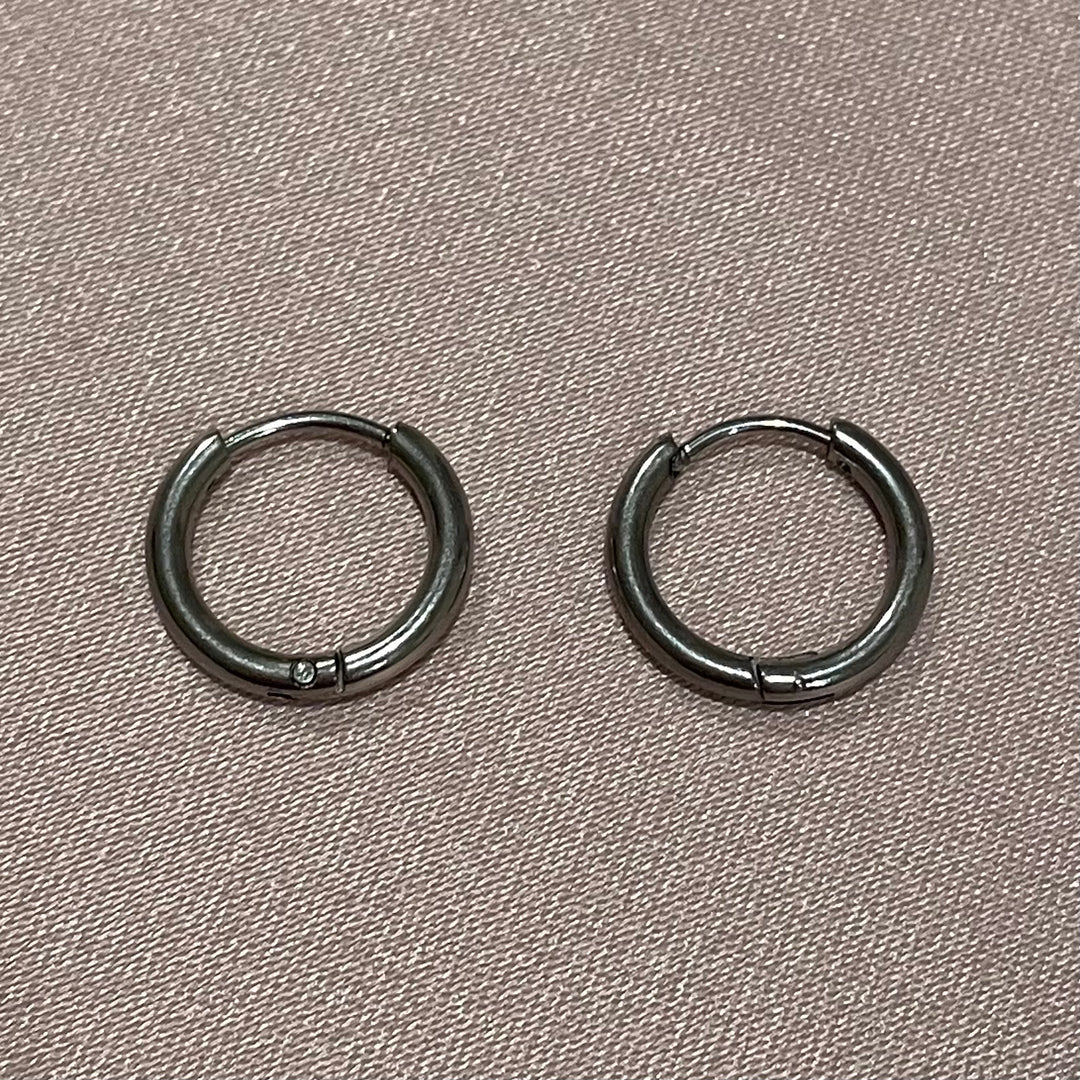 Stella Mini Hoop Light Shell Earrings