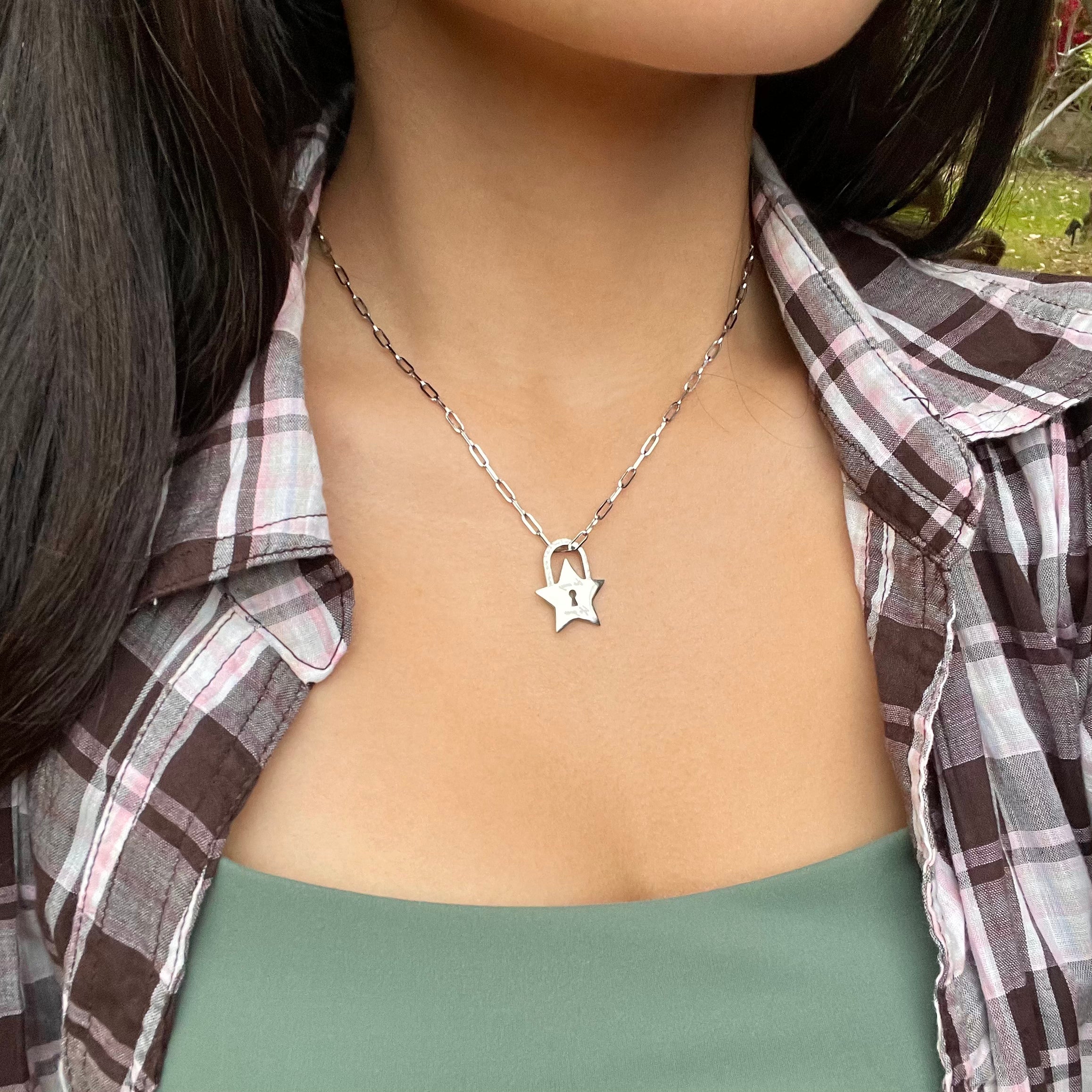 Star Lock Necklace