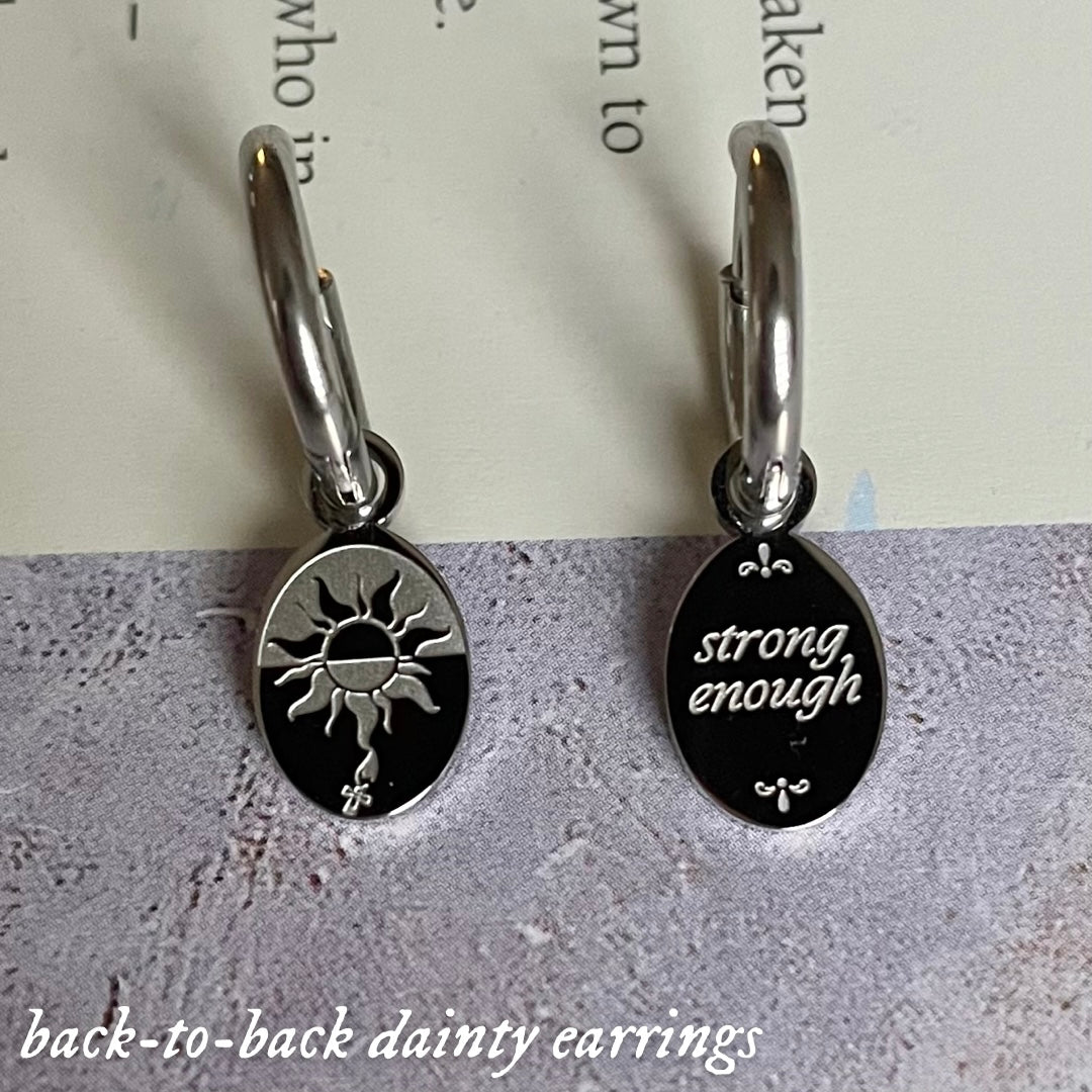 Strong Enough Dainty Mini Hoop Earrings