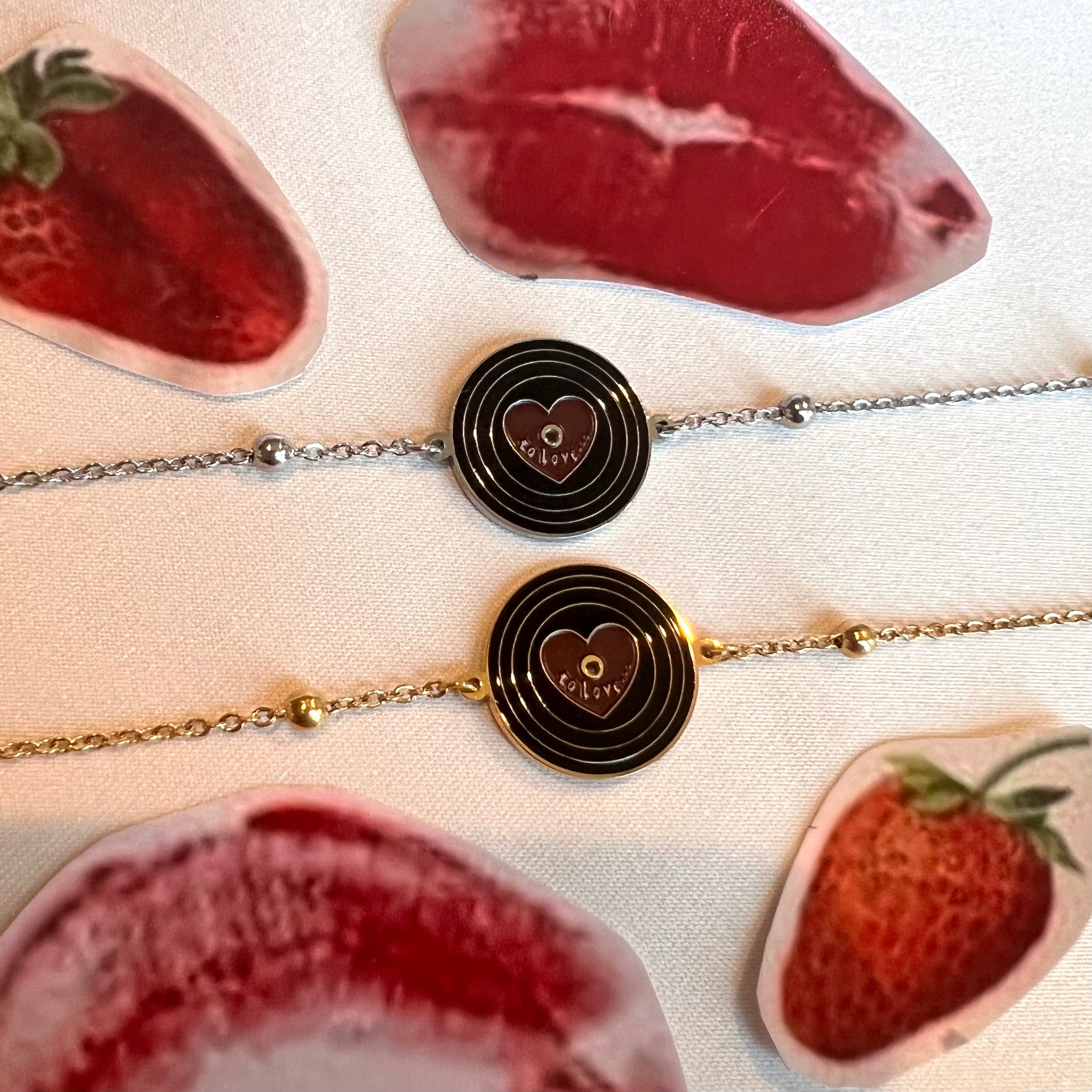 Heart Record 'to love...' Bracelet