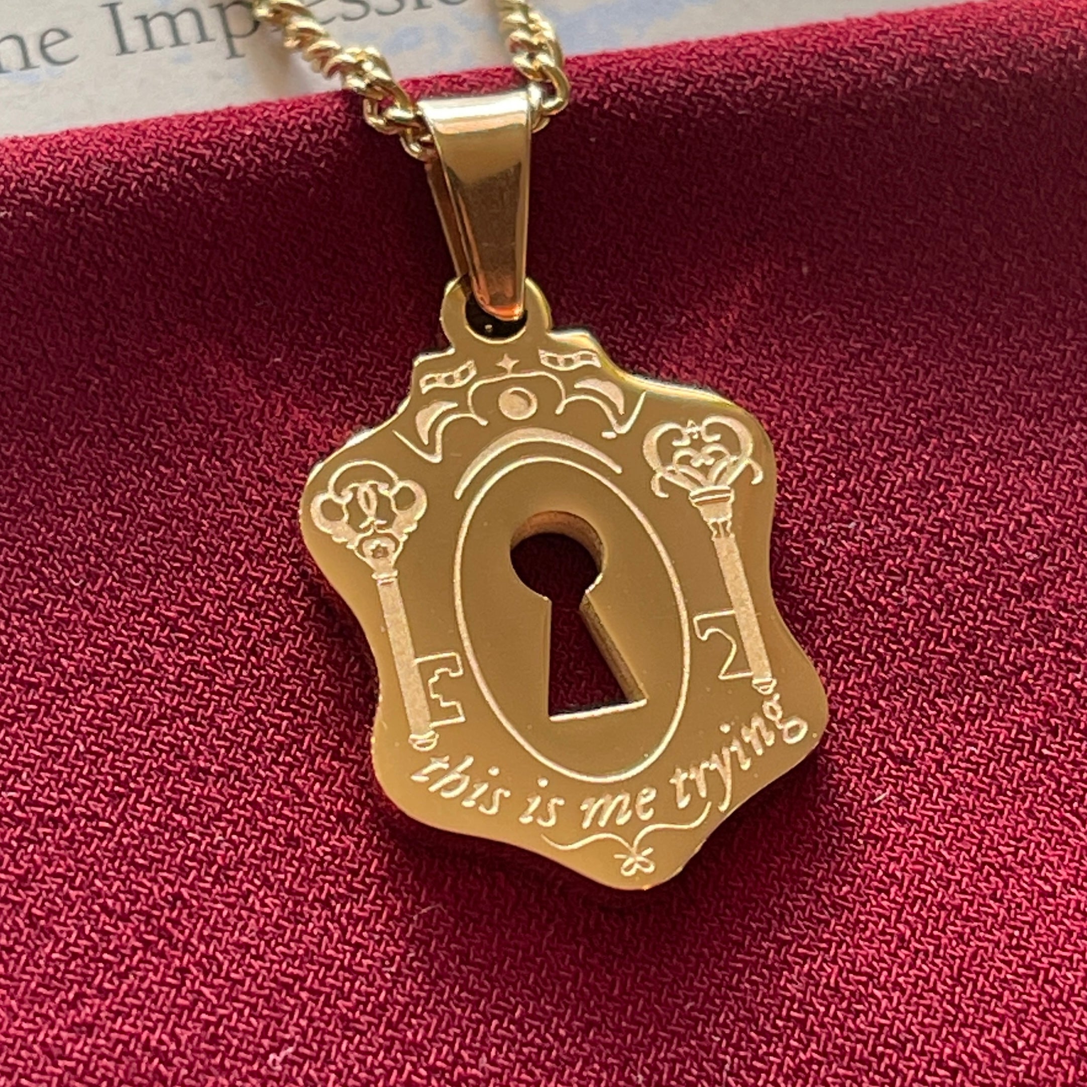 Keyhole Necklace