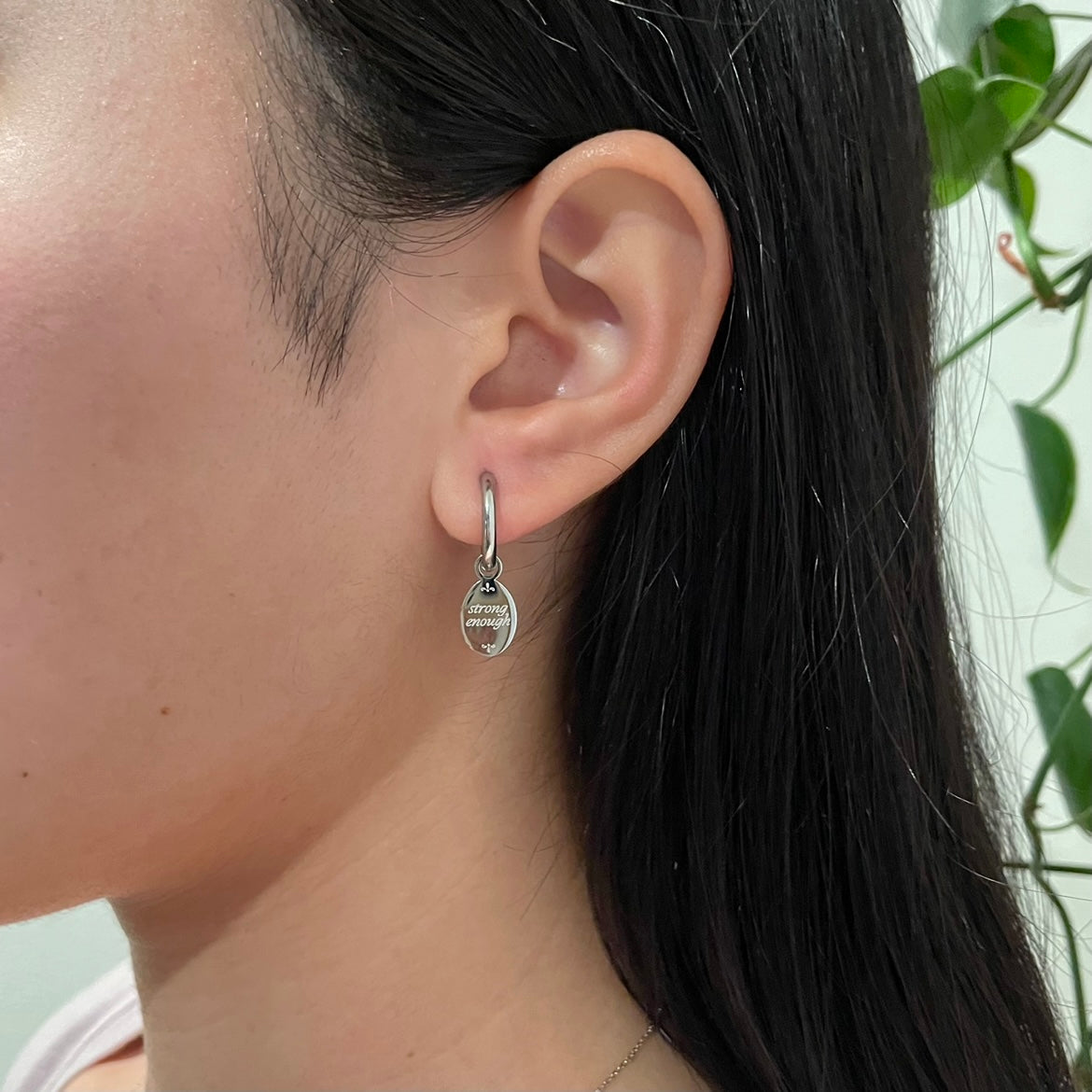 Strong Enough Dainty Mini Hoop Earrings