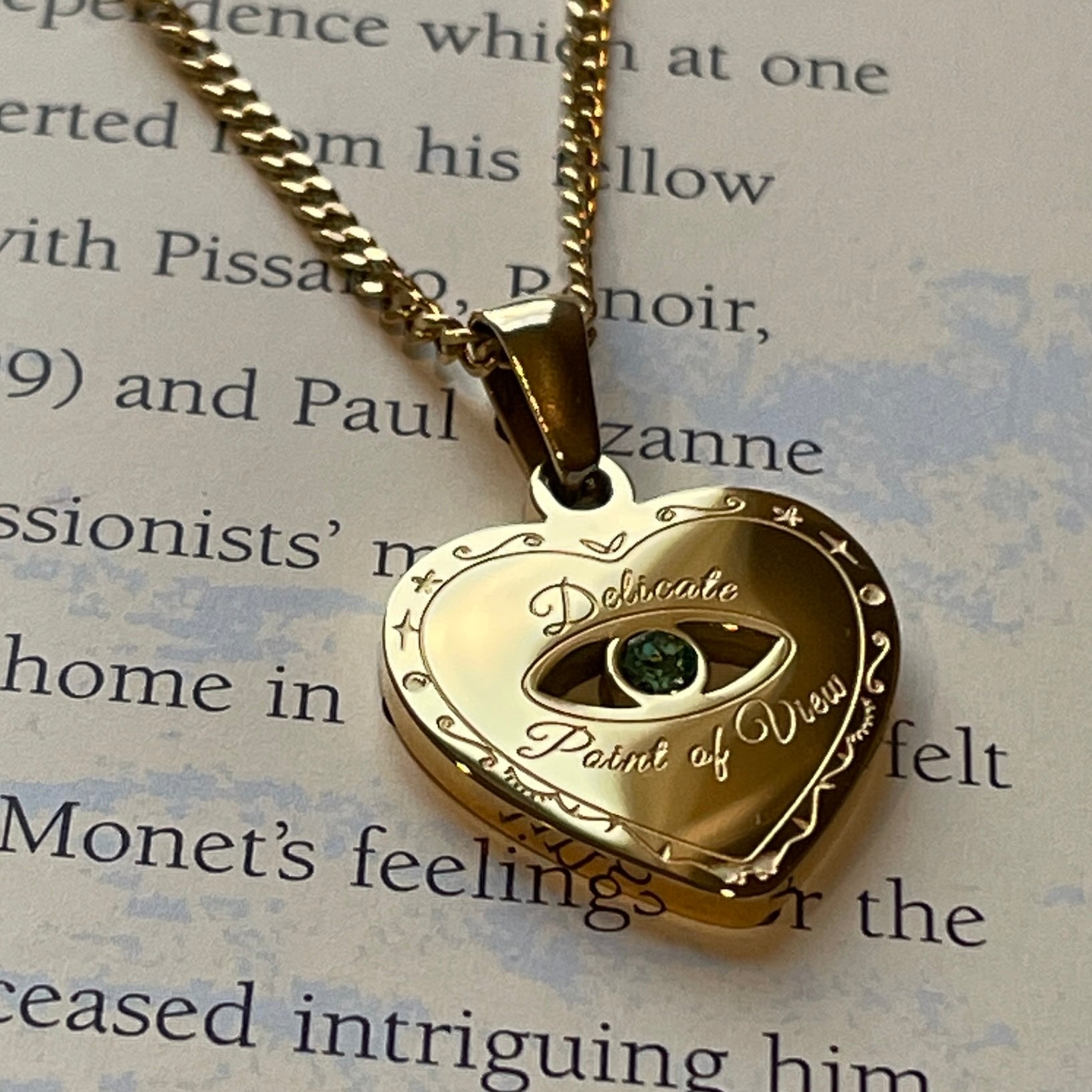 Delicate POV Crystal Necklace