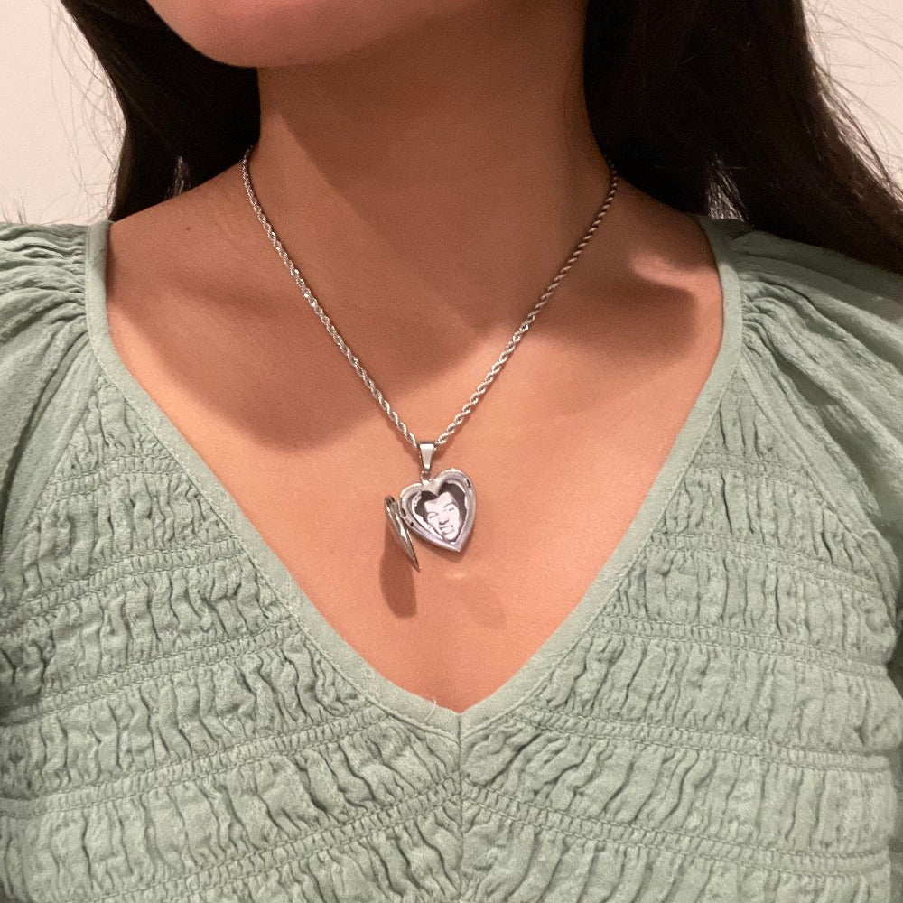 All the Love Heart Locket Necklace
