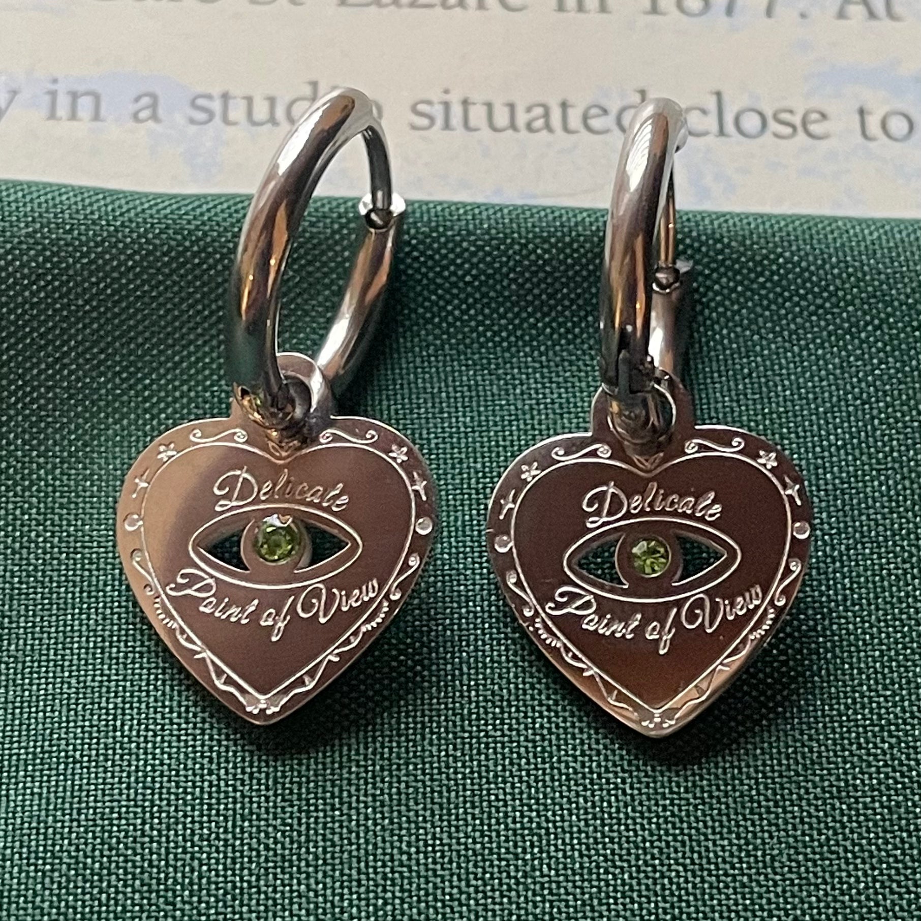Delicate POV Crystal Earrings