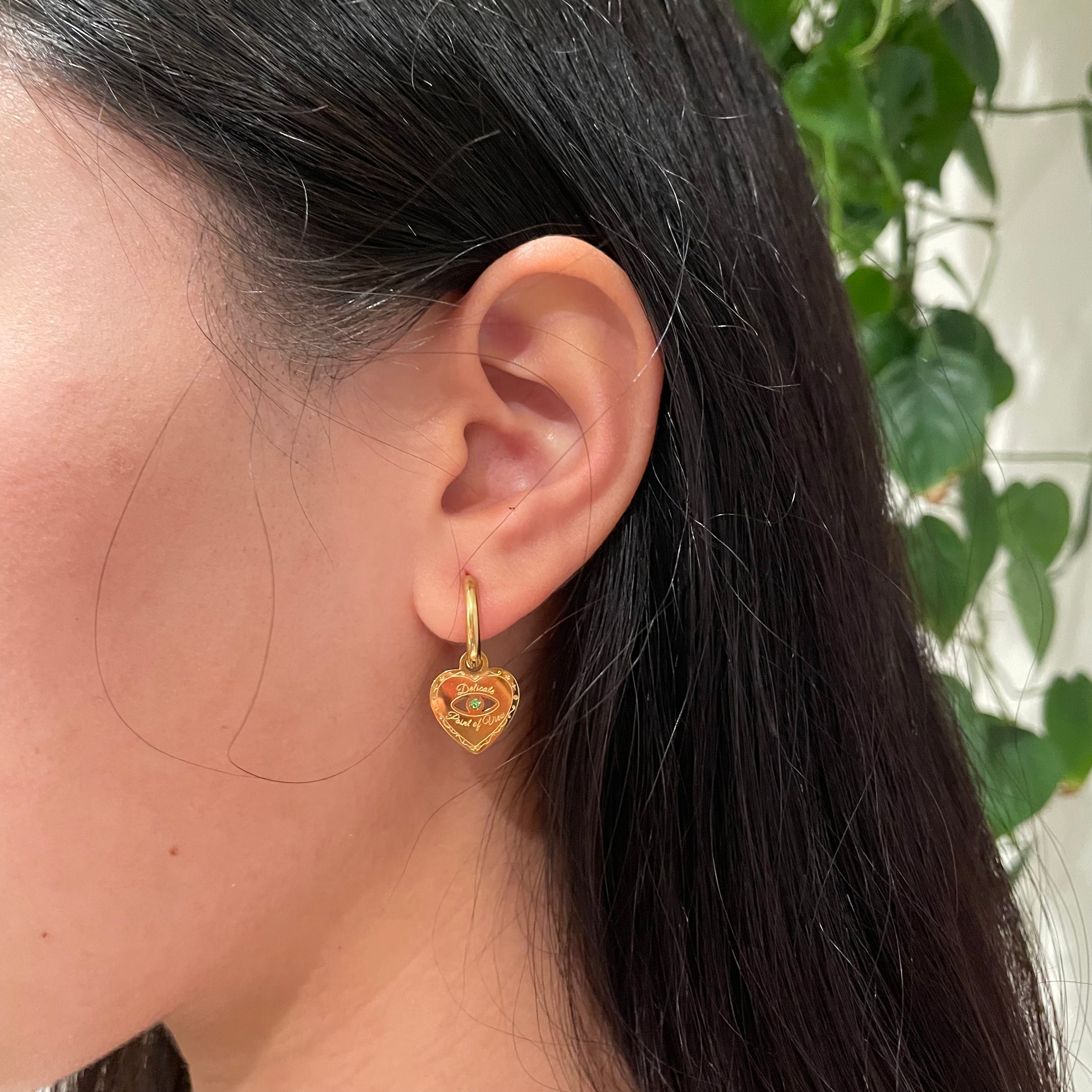 Delicate POV Crystal Earrings