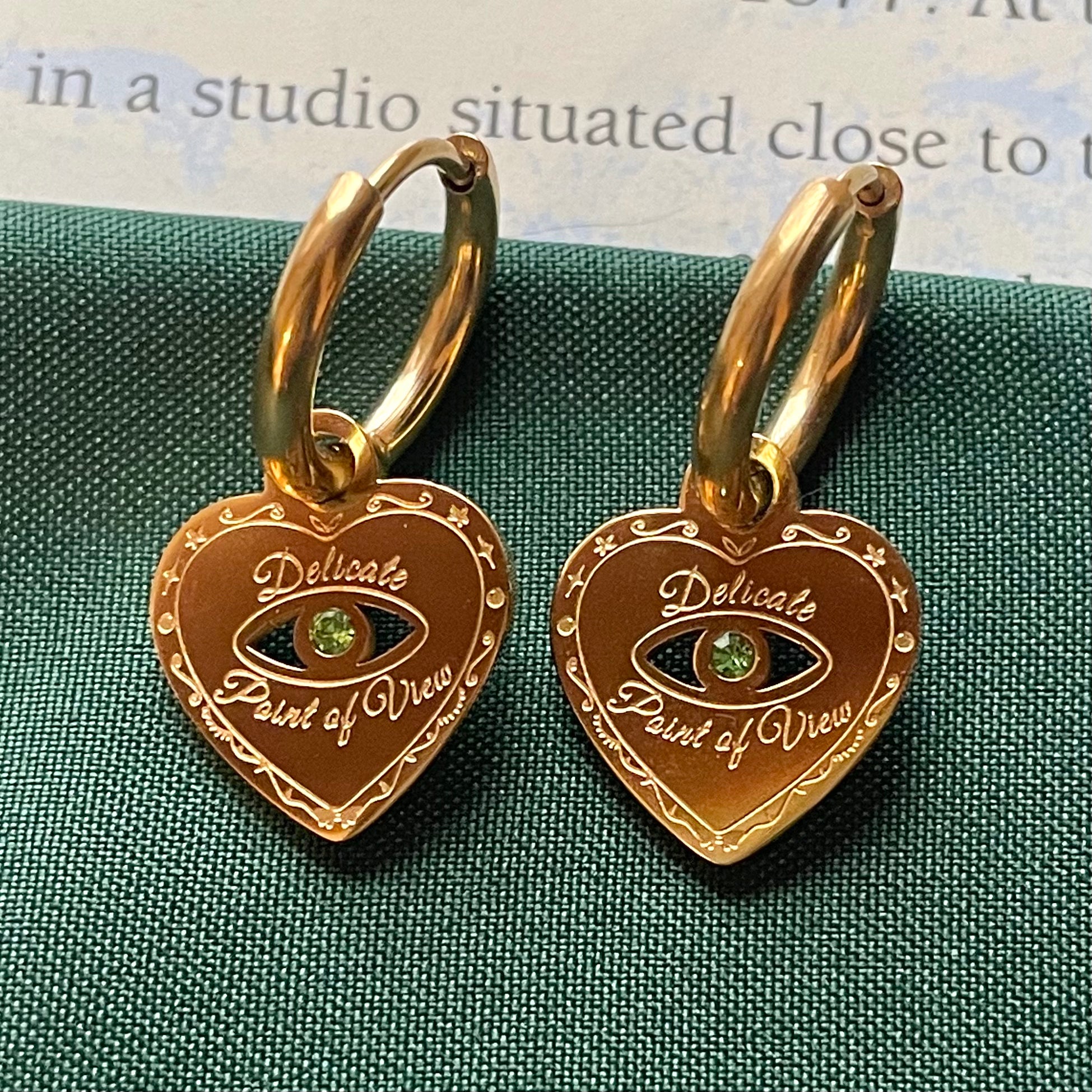 Delicate POV Crystal Earrings