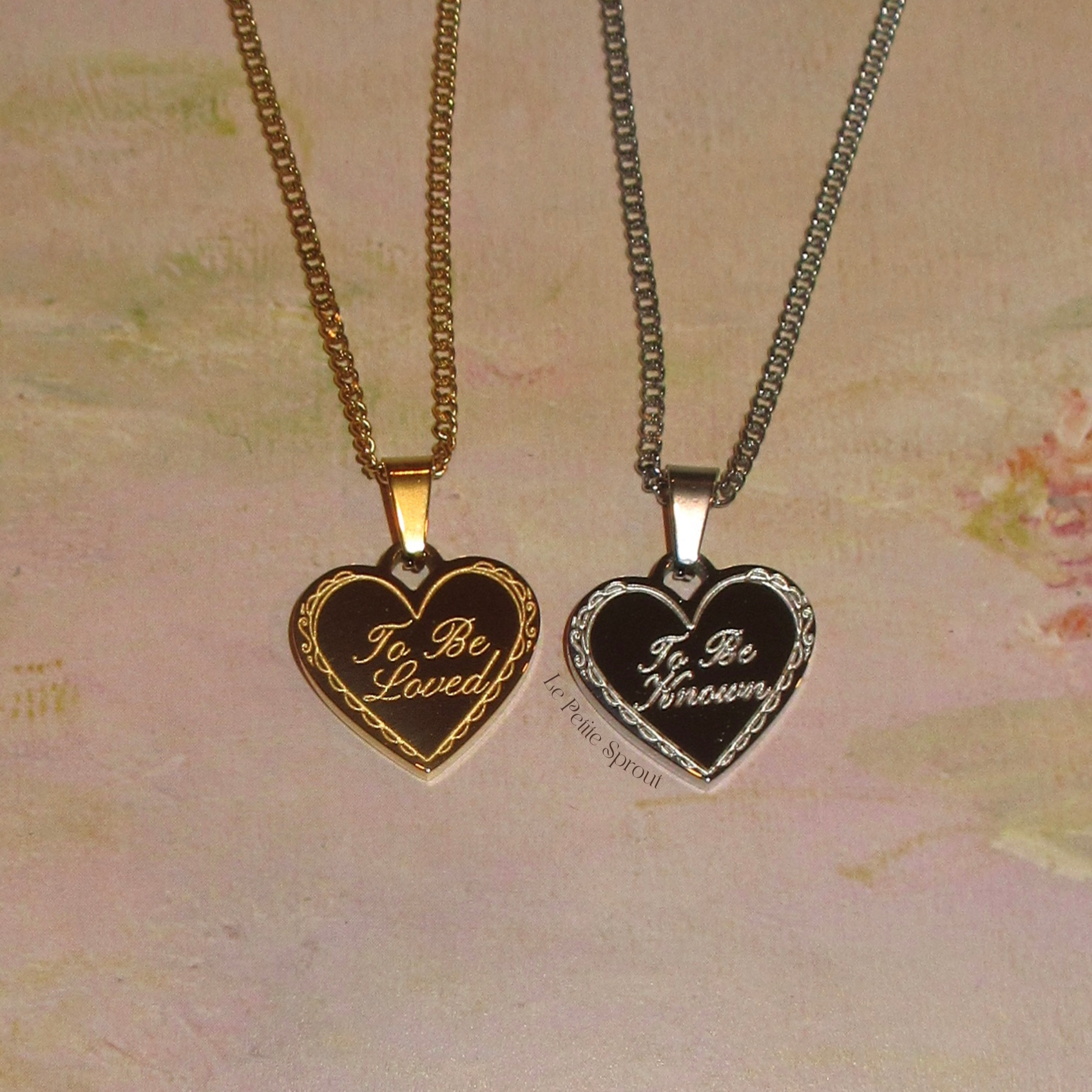 To Be Loved Double-Sided Necklace