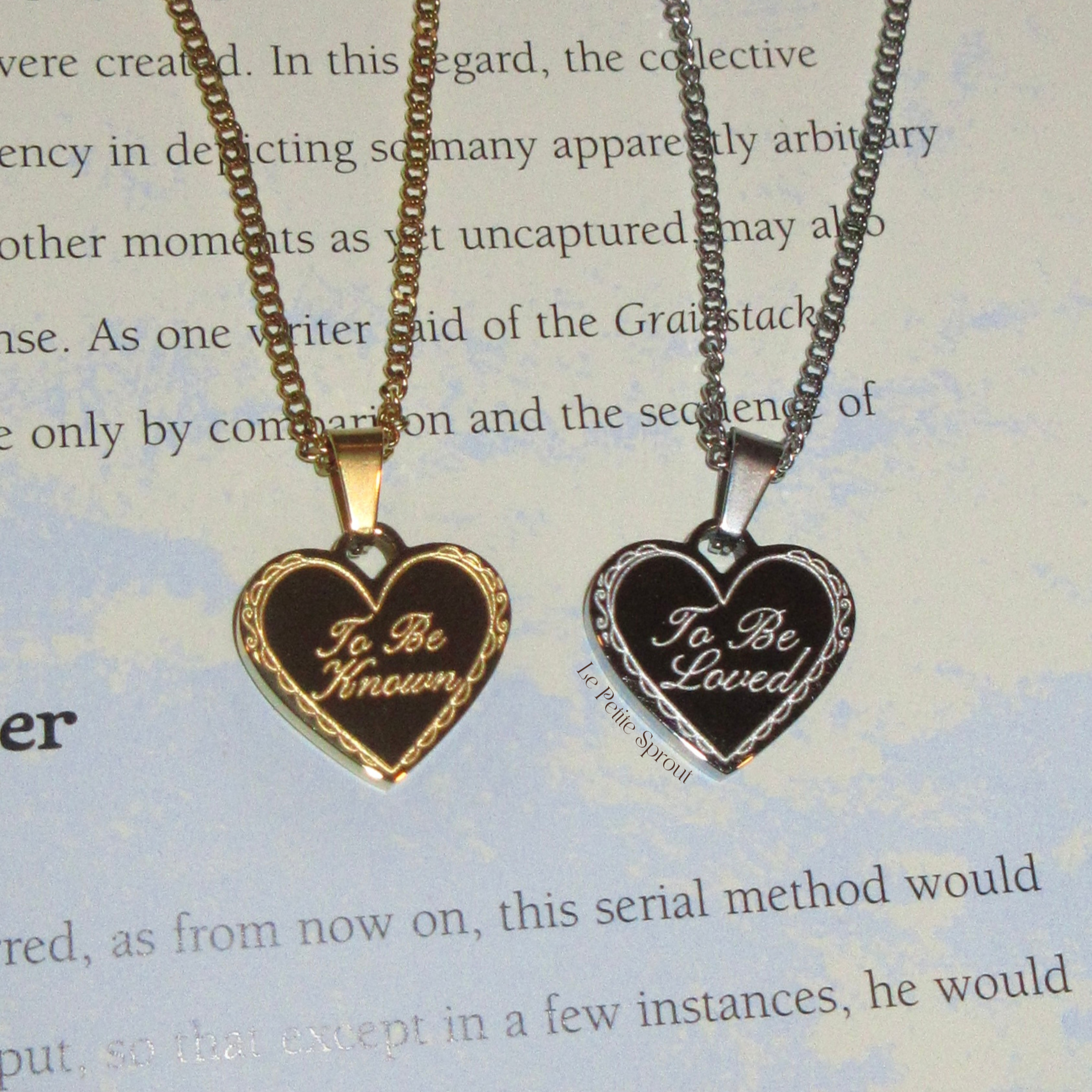 To Be Loved Double-Sided Necklace