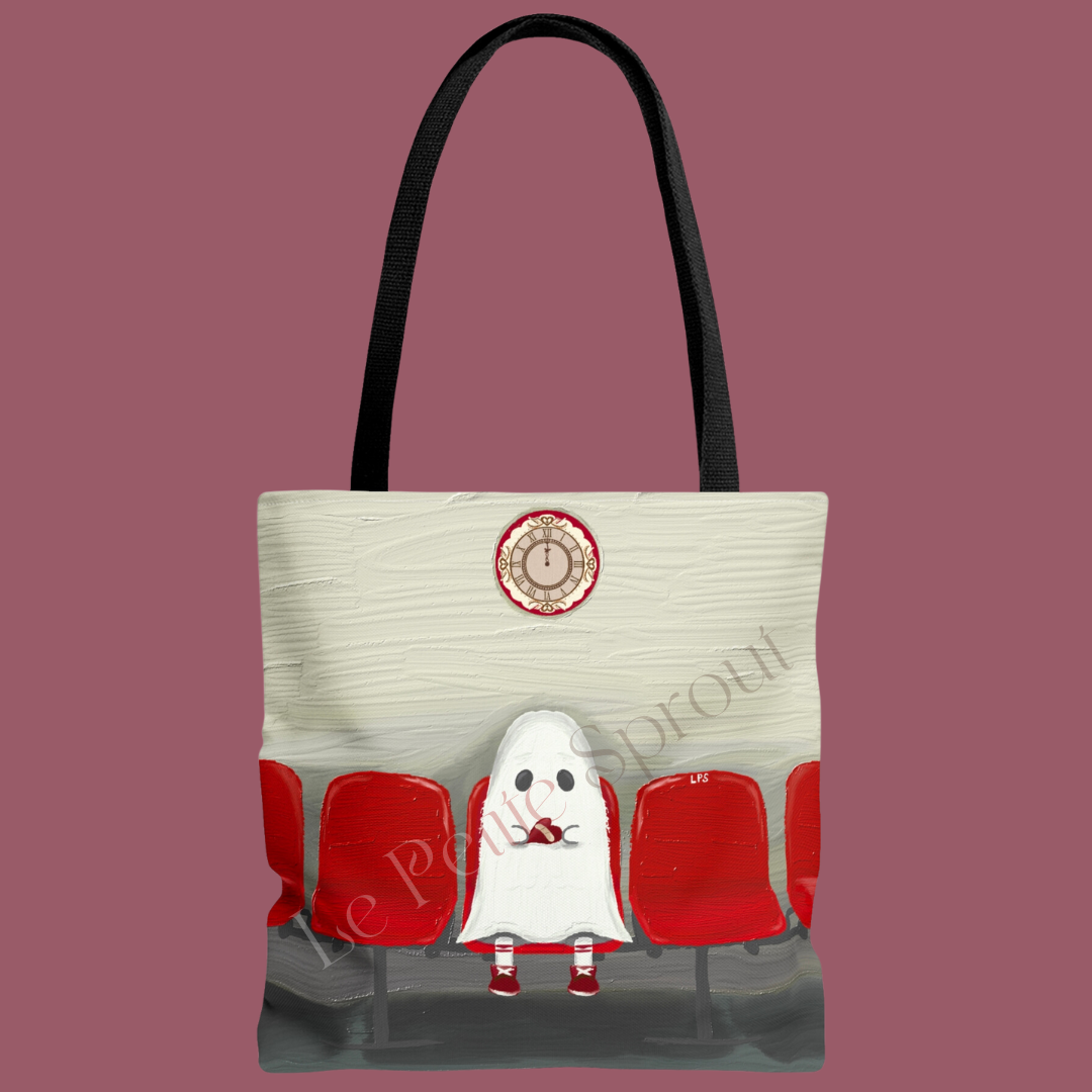 Ghostly Waiting Tote Bag