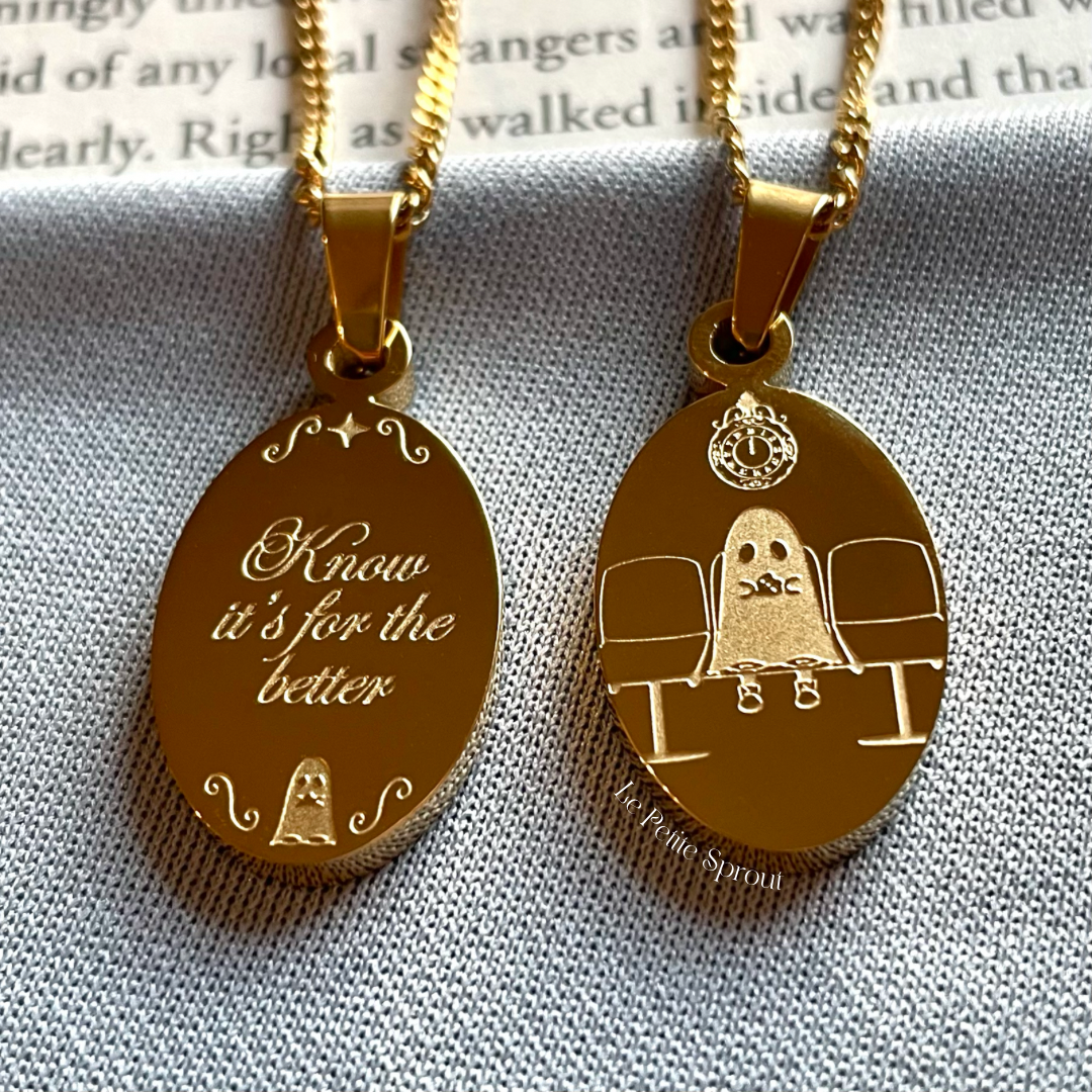 Ghostly Waiting Double-Sided Necklace