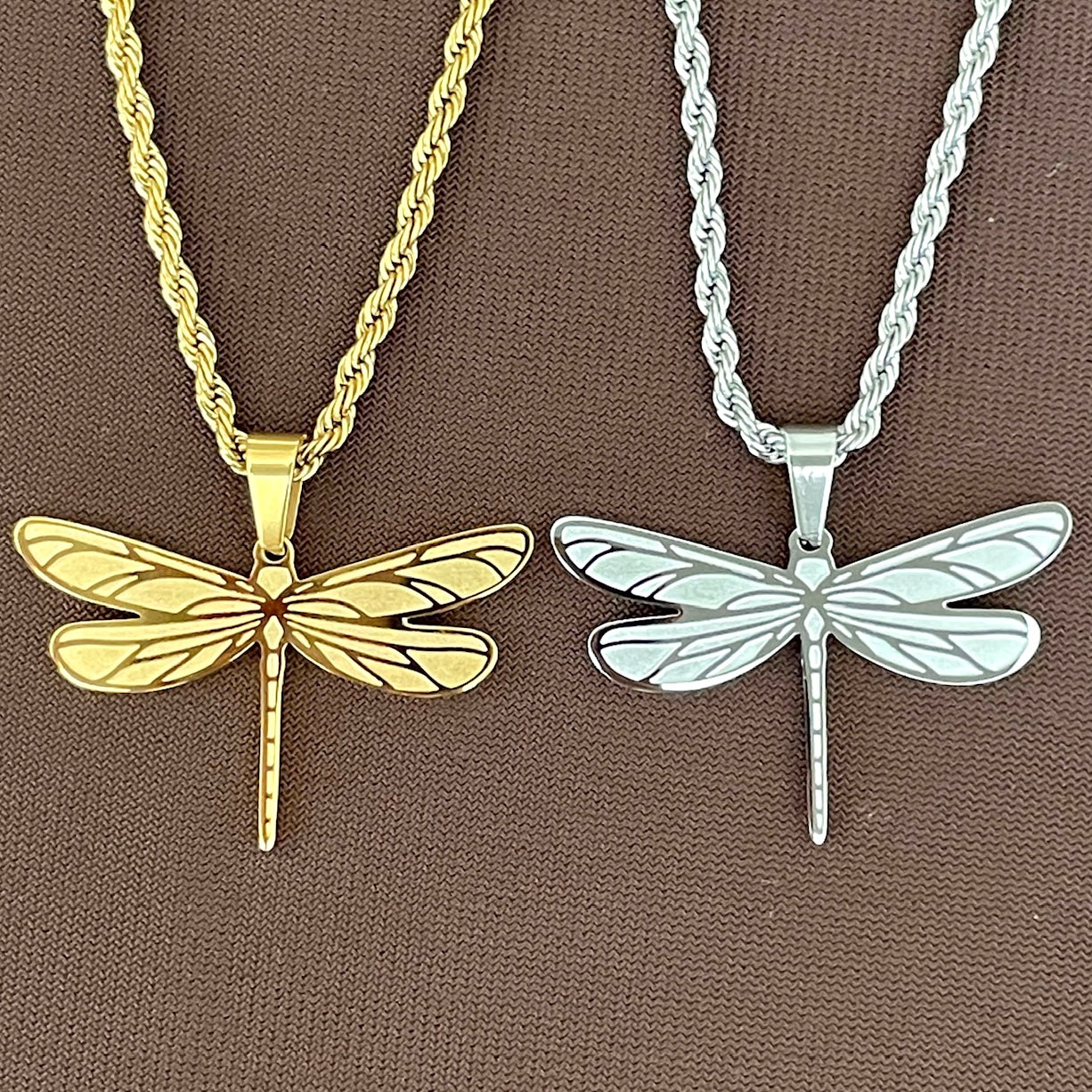 Dragonfly Double-Sided Necklace