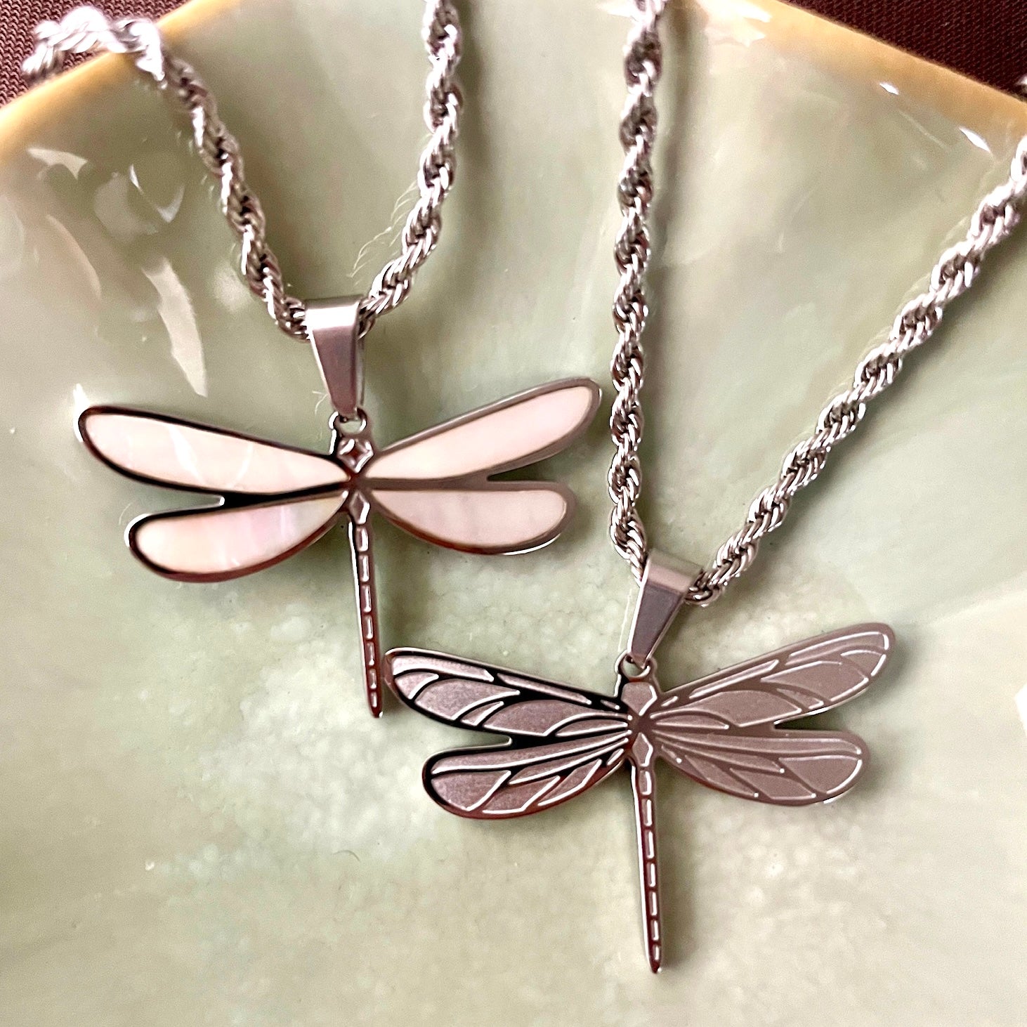 Dragonfly Double-Sided Necklace