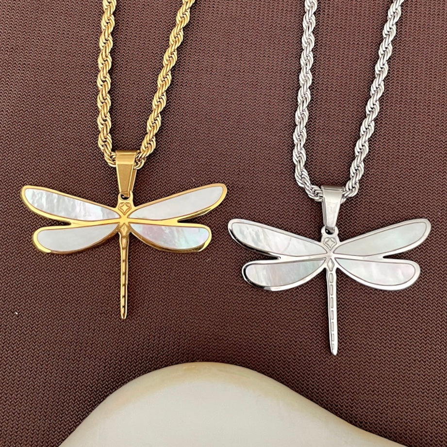 Dragonfly Double-Sided Necklace