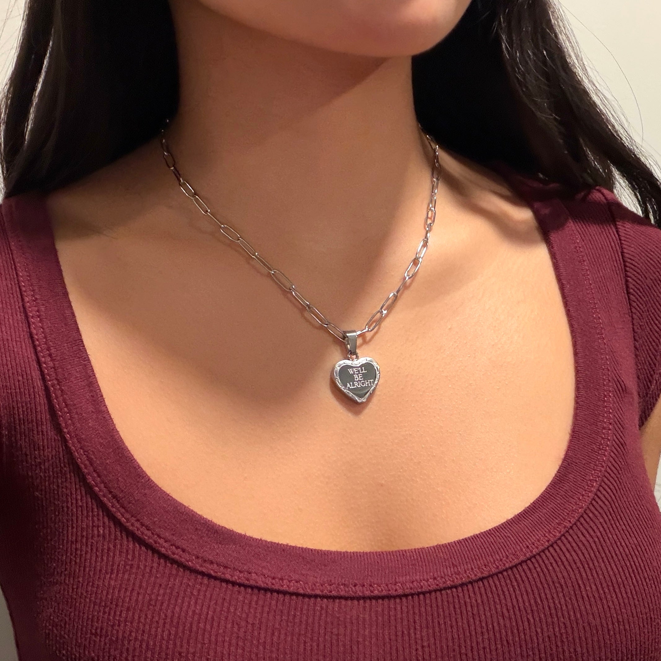 We'll Be Alright Double-Sided Necklace