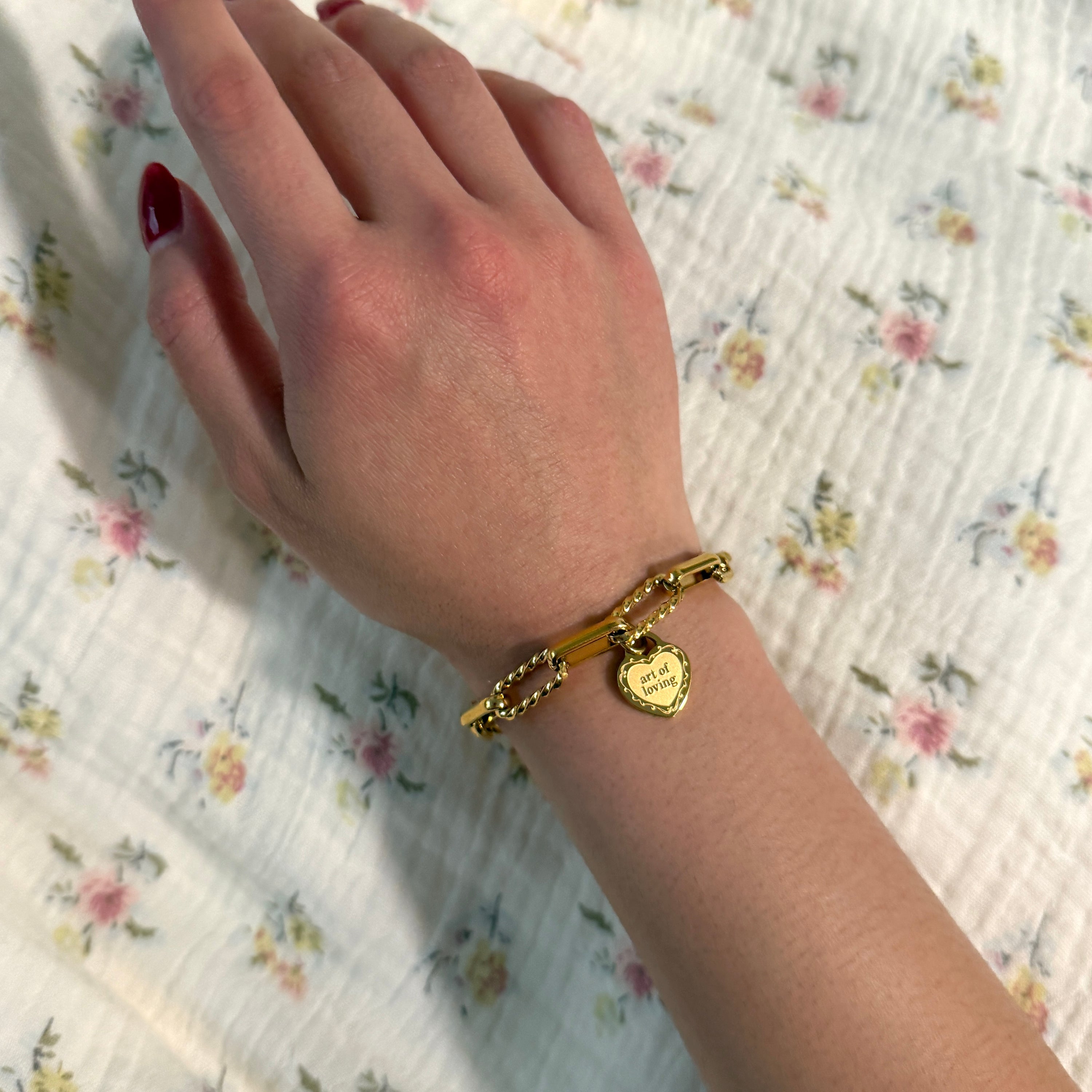 Art of Loving Chain Bracelet