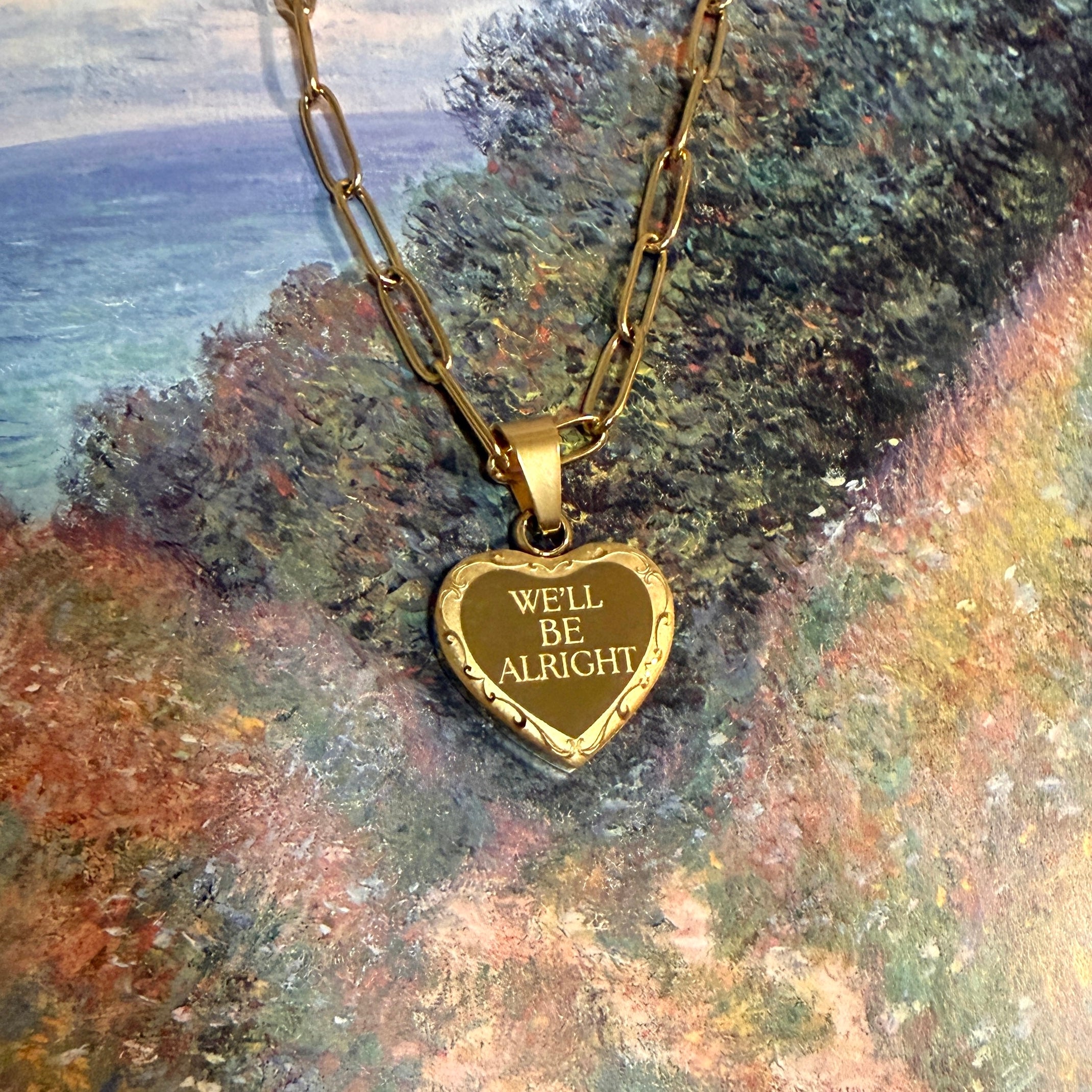 We'll Be Alright Double-Sided Necklace