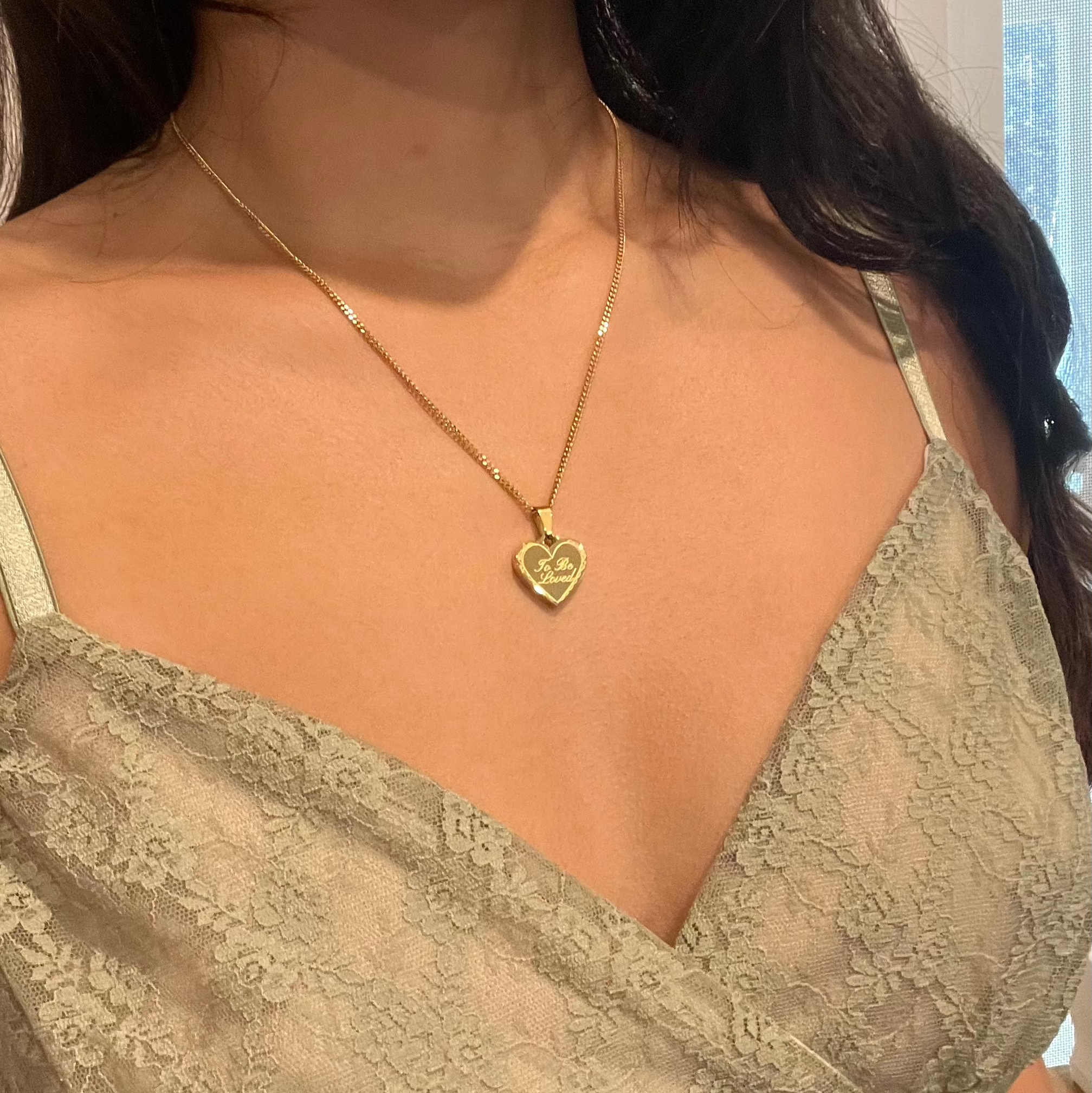 To Be Loved Double-Sided Necklace