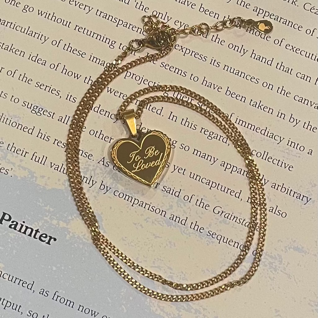To Be Loved Double-Sided Necklace