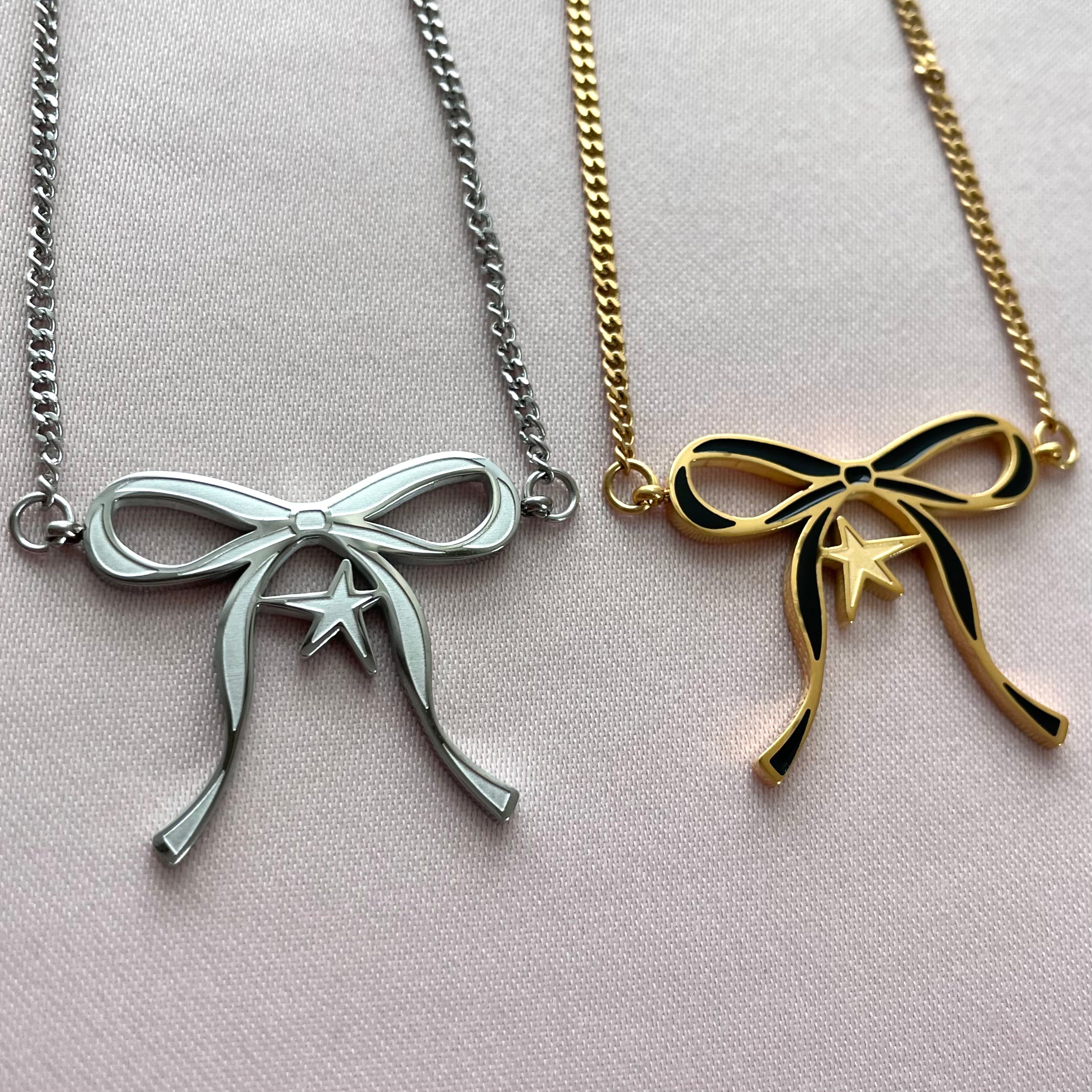 Starry Bow Necklace
