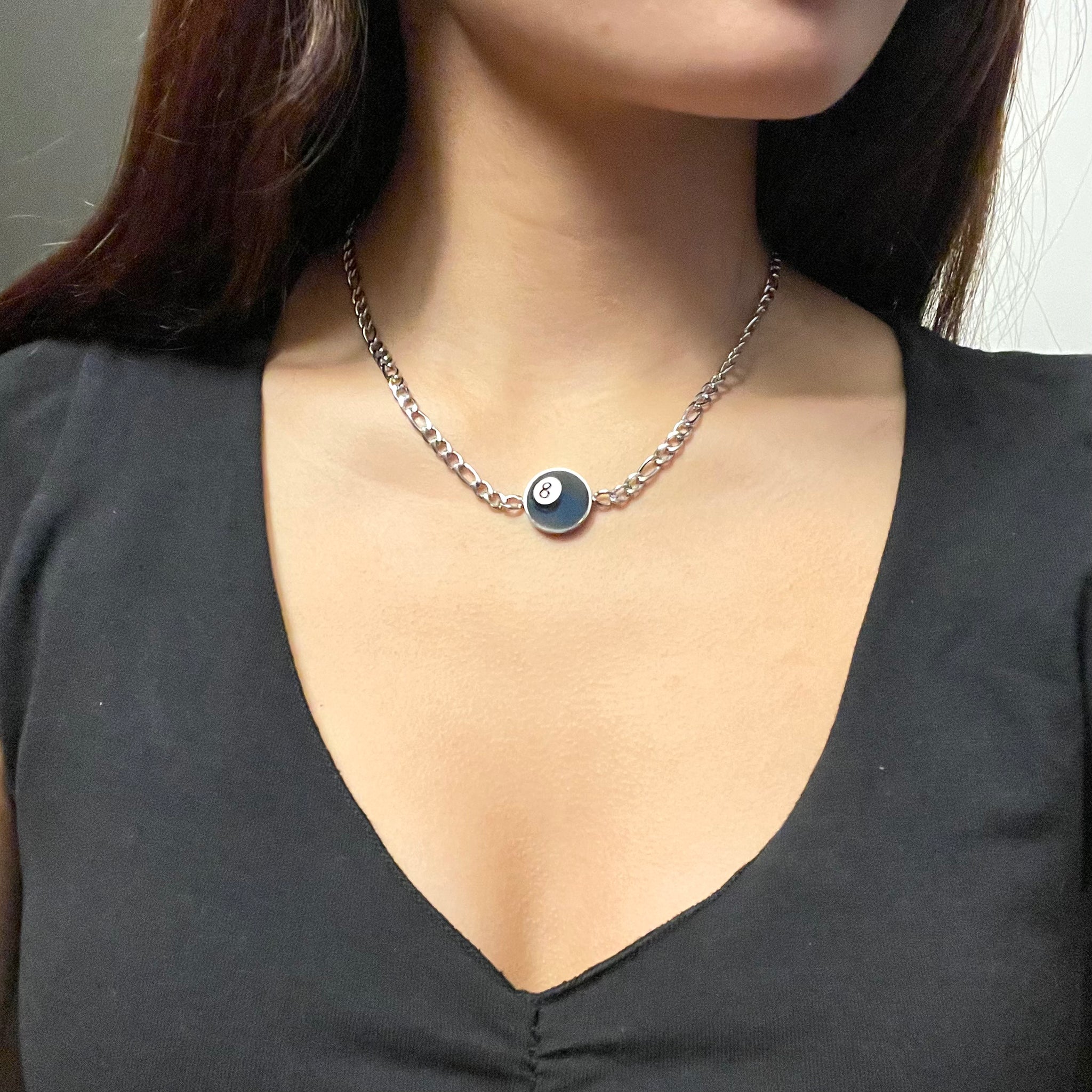 8 Ball Necklace – Le Petite Sprout 8 Ball Necklace – Le Petite Sprout