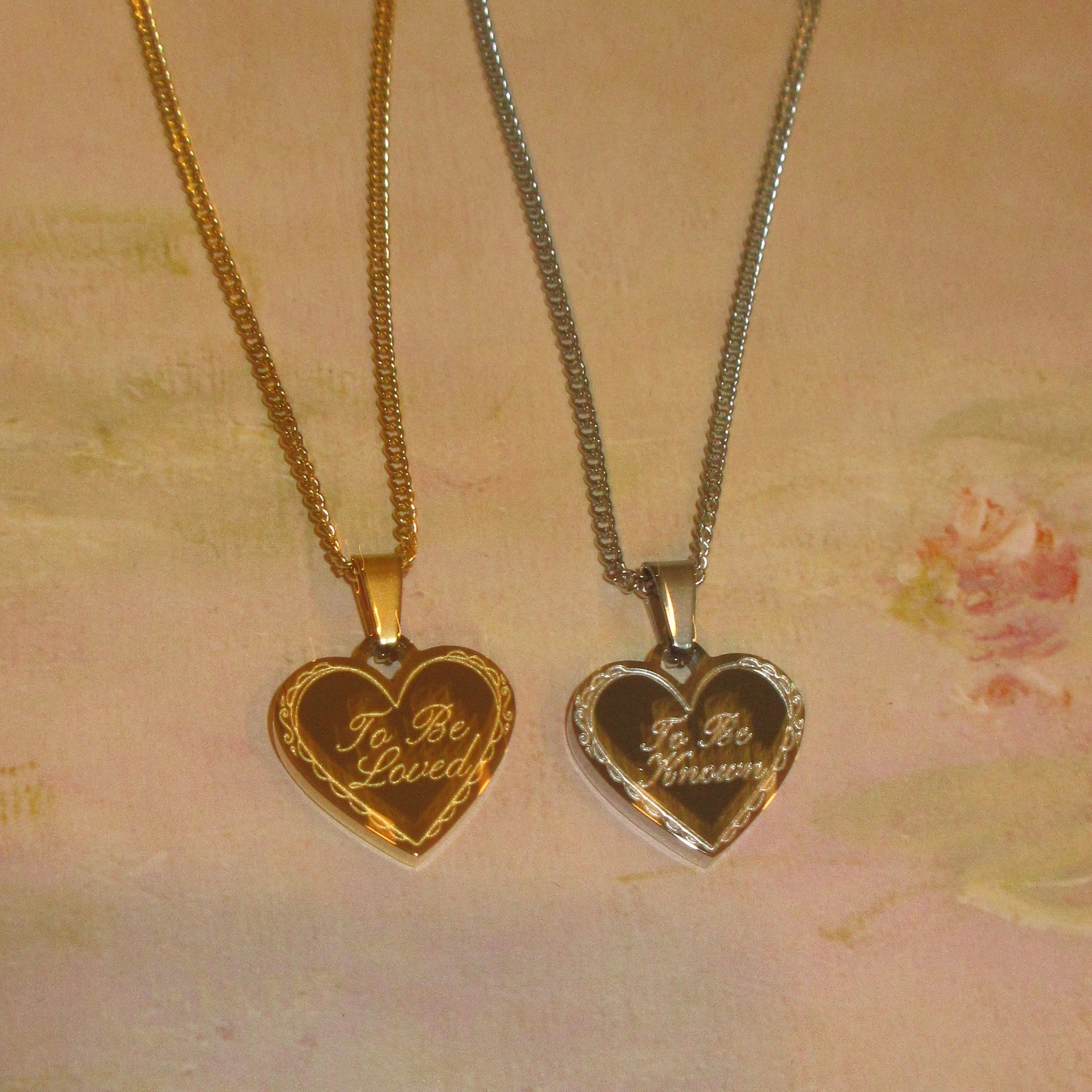 To Be Loved Double-Sided Necklace