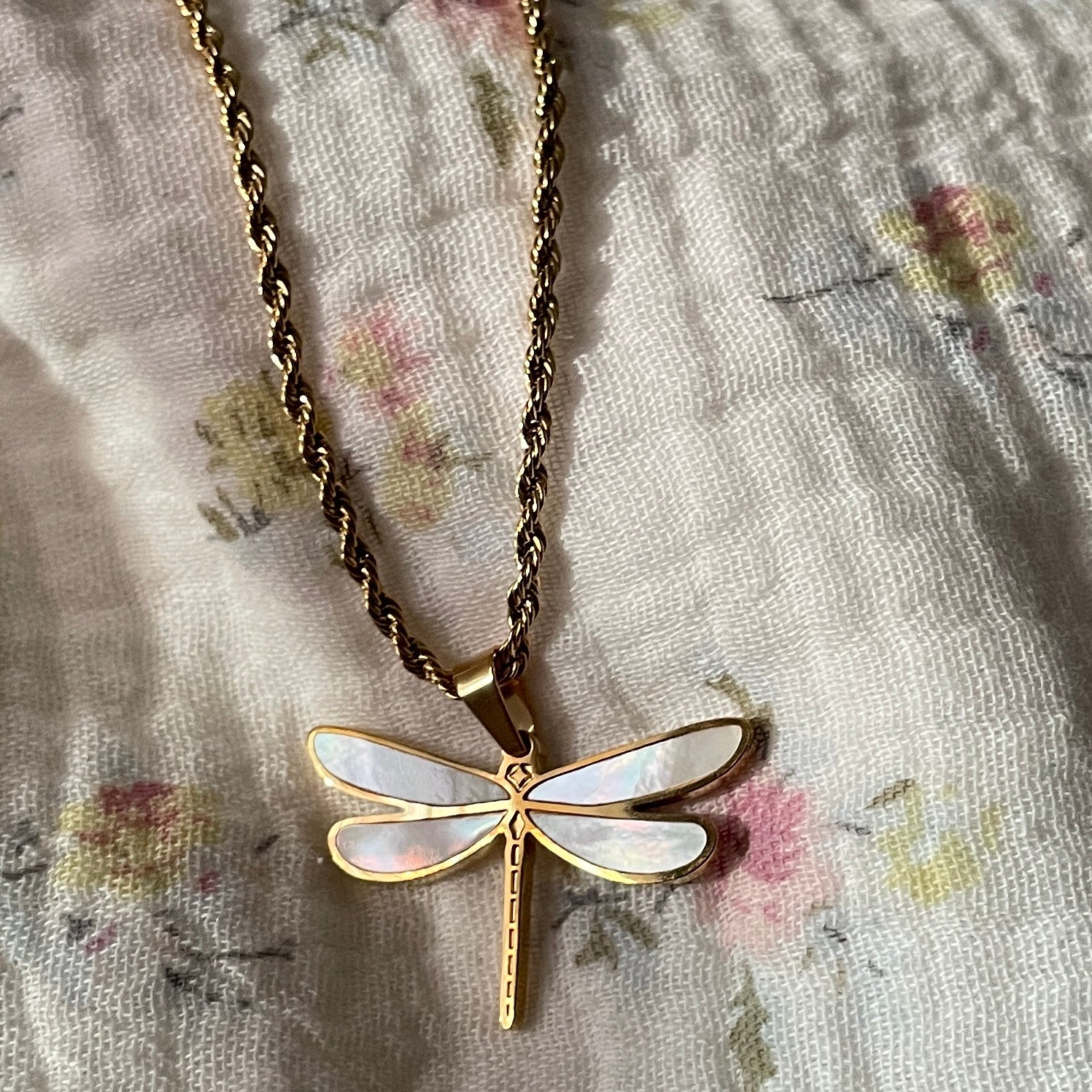 Dragonfly Double-Sided Necklace