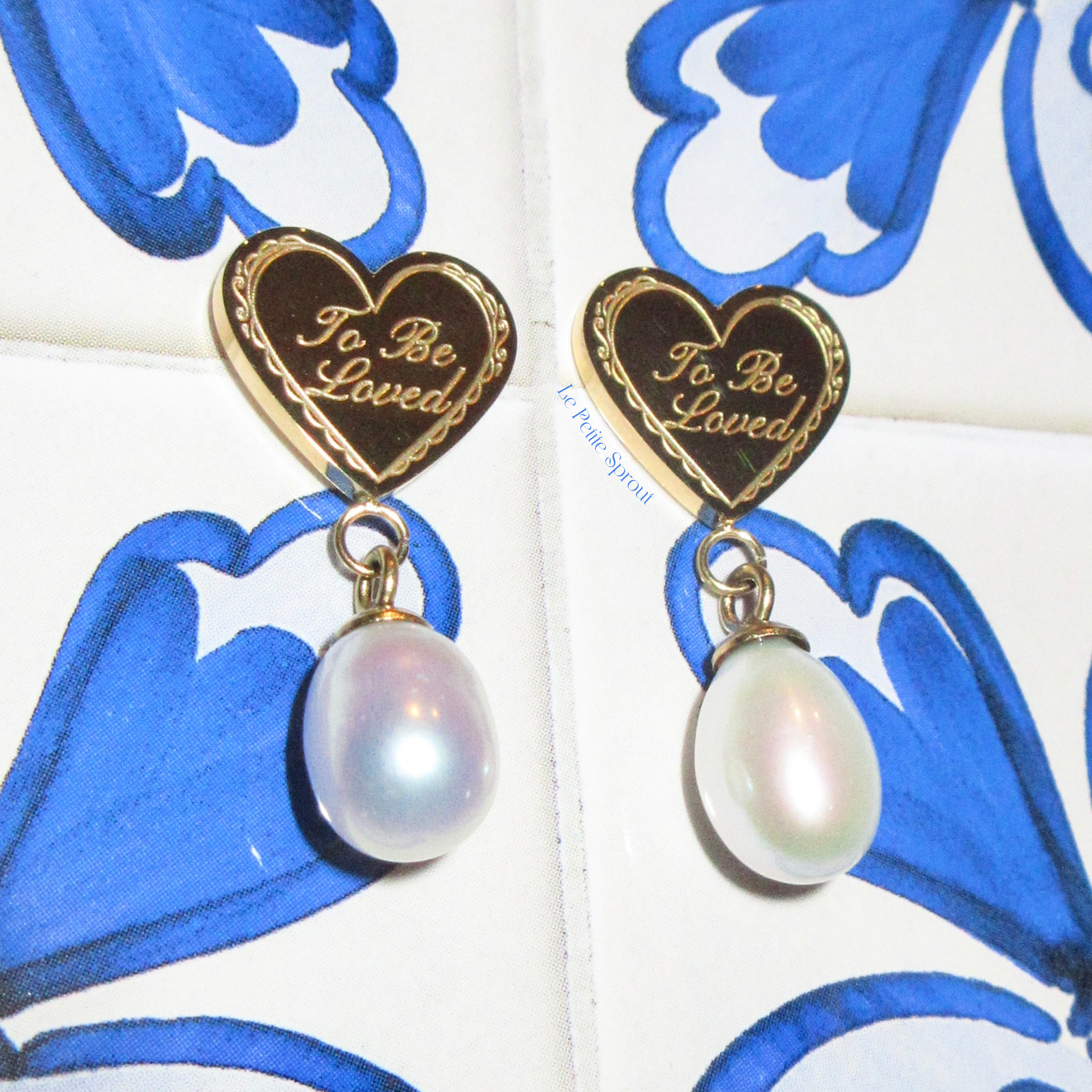 To Be Loved Freshwater Pearl Stud Earrings