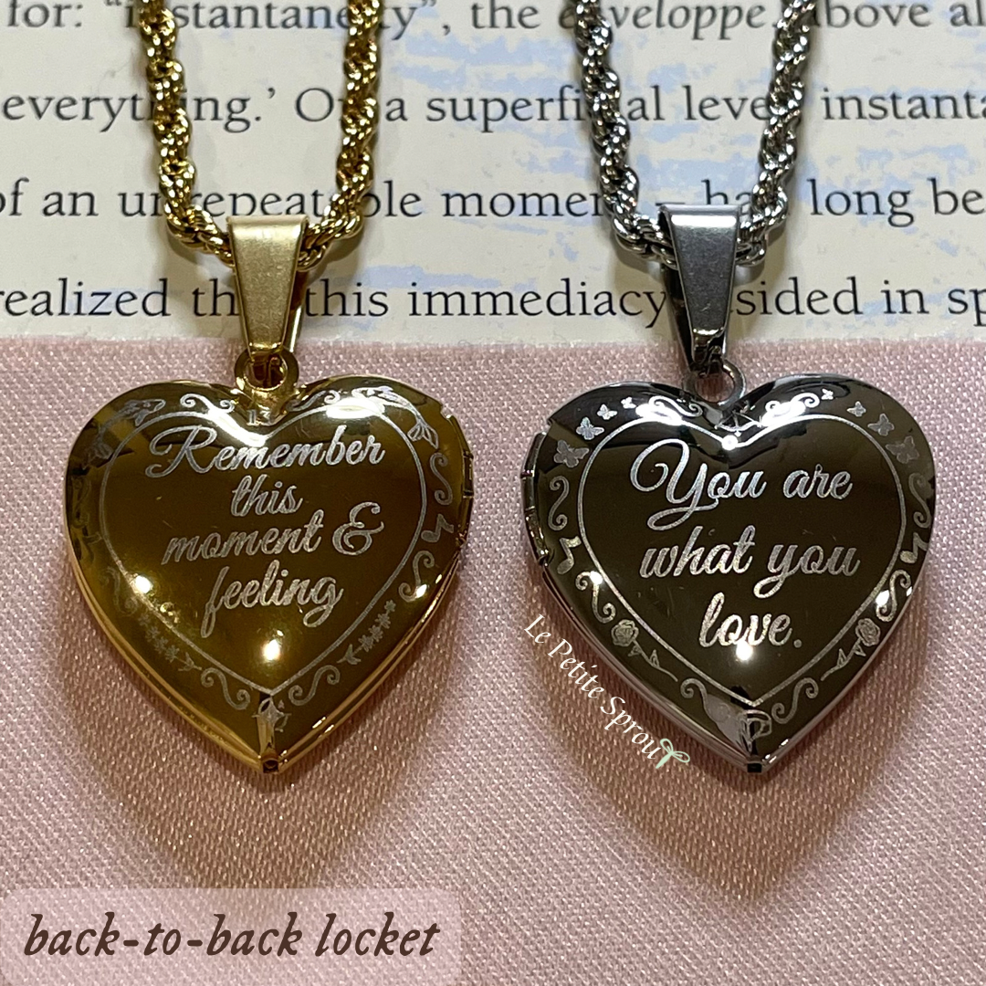 【ほぼ新品で電池新品】生産終了品Precious Heart Selection Lovely Memories Heart Locket Necklace – Le Petite Sprout